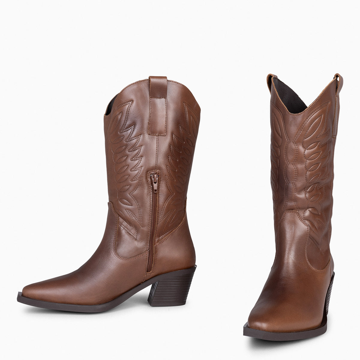 KANSAS - Botas de Cowboy MARRÓN
