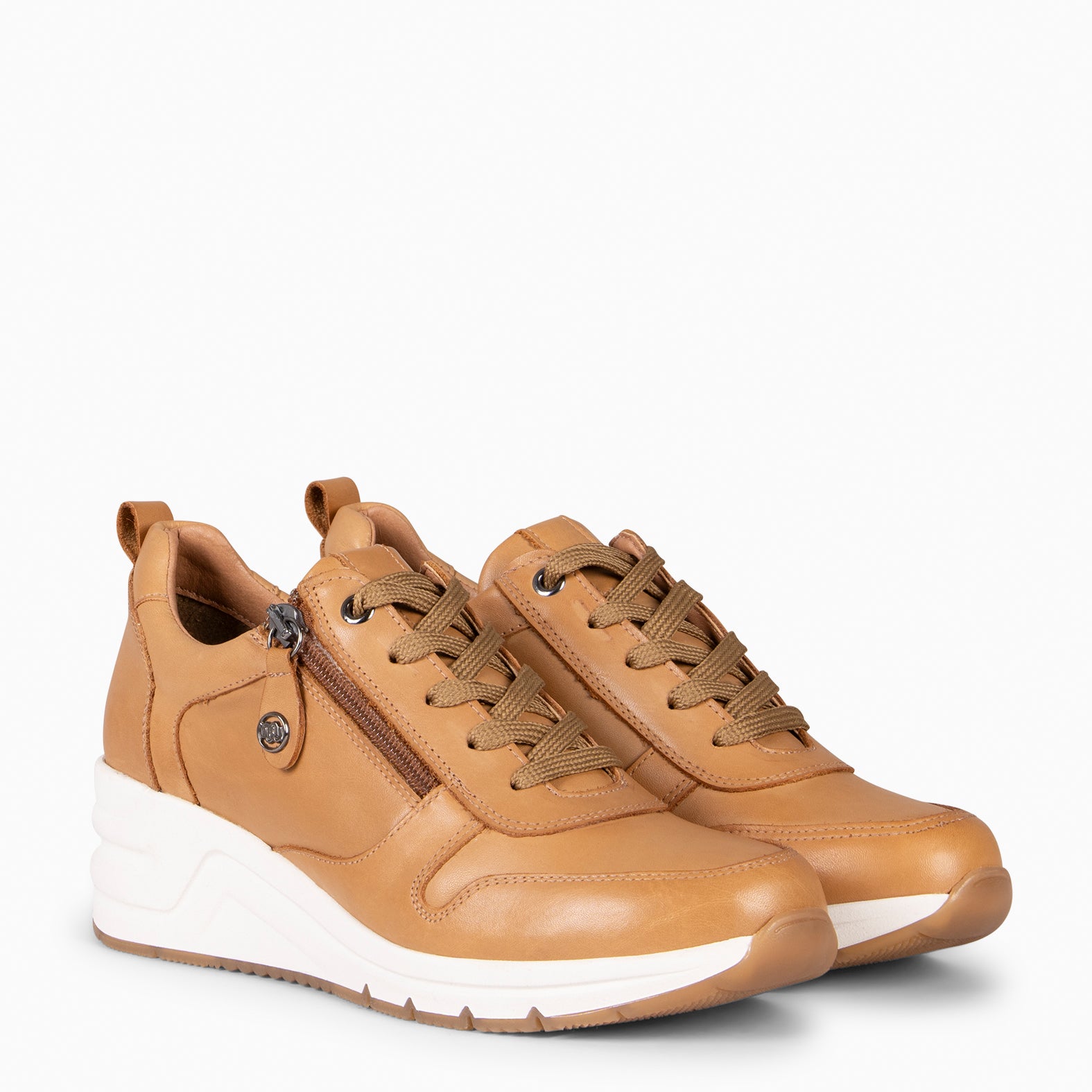 NIMES – CAMEL Sneakers with zip