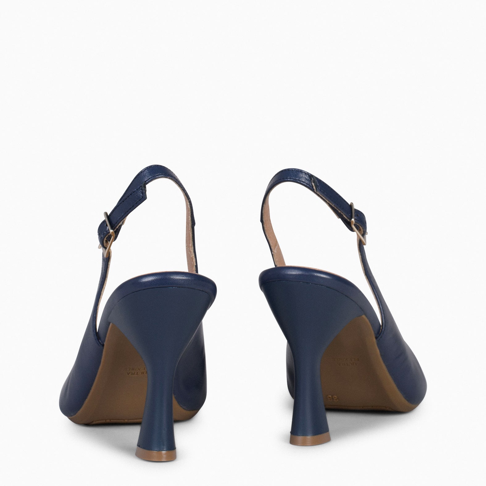 GLAM DESTALONADO - Zapatos de tacón destalonados de napa TINTA - miMaO ®