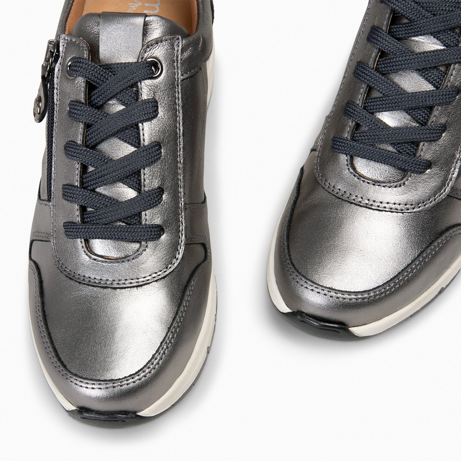 NIMES – Zapatillas deportivas con adorno cremallera PLOMO - miMaO ®