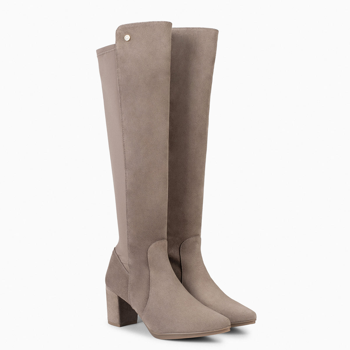 SUNSET – TAUPE Heel Boots