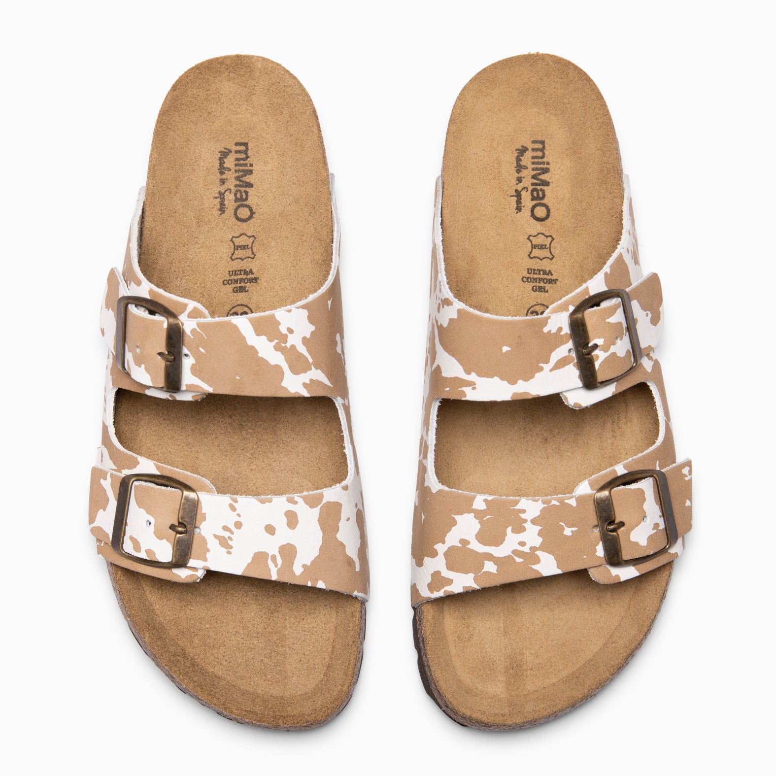 BORA - CAMEL COW SUMMER SANDALS