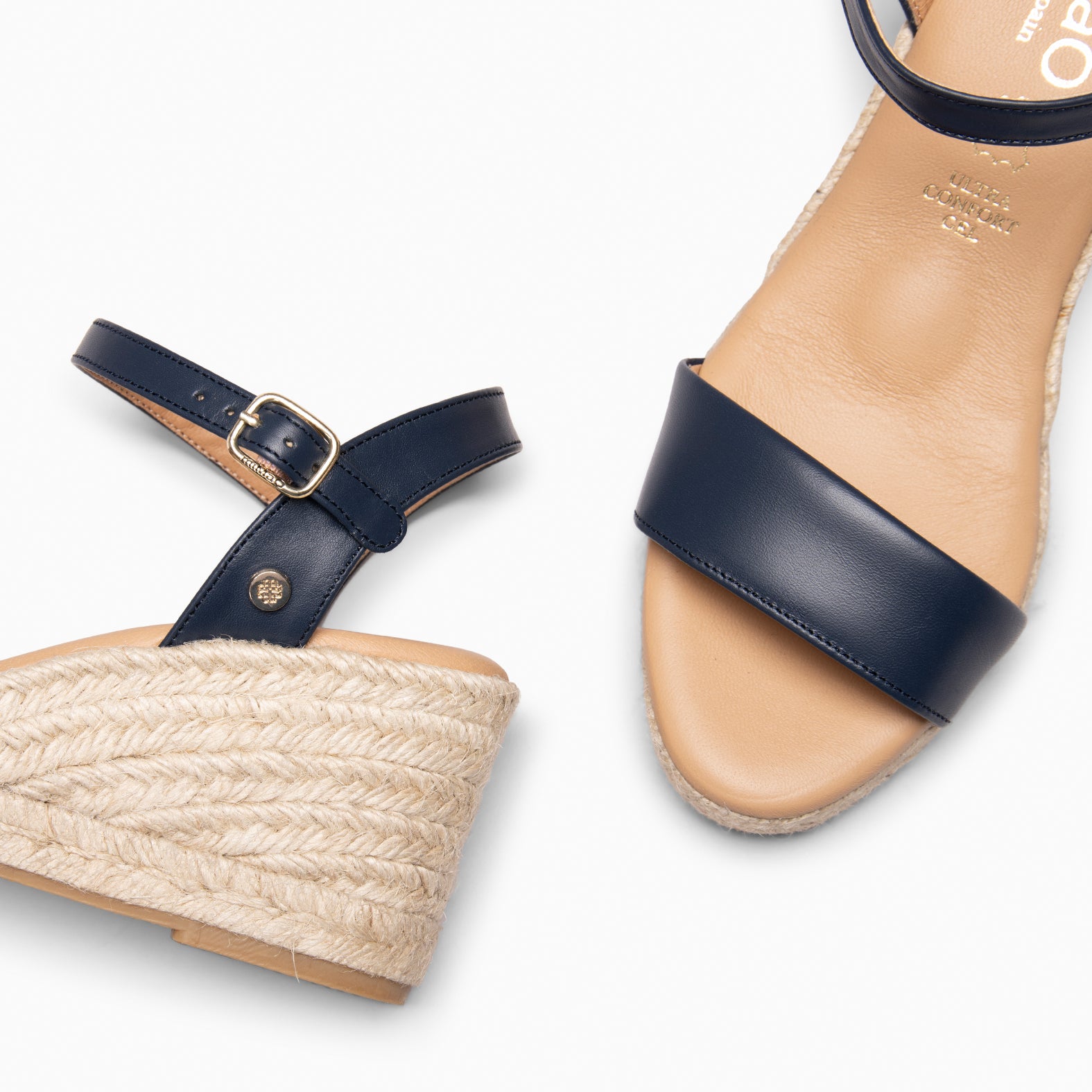ADRA - NAVY Espadrilles open toe 