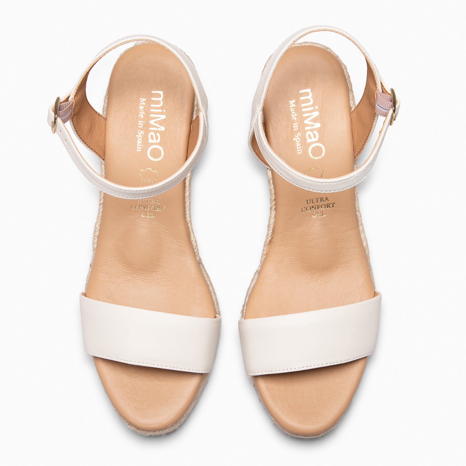 ADRA - WHITE Espadrilles open toe 