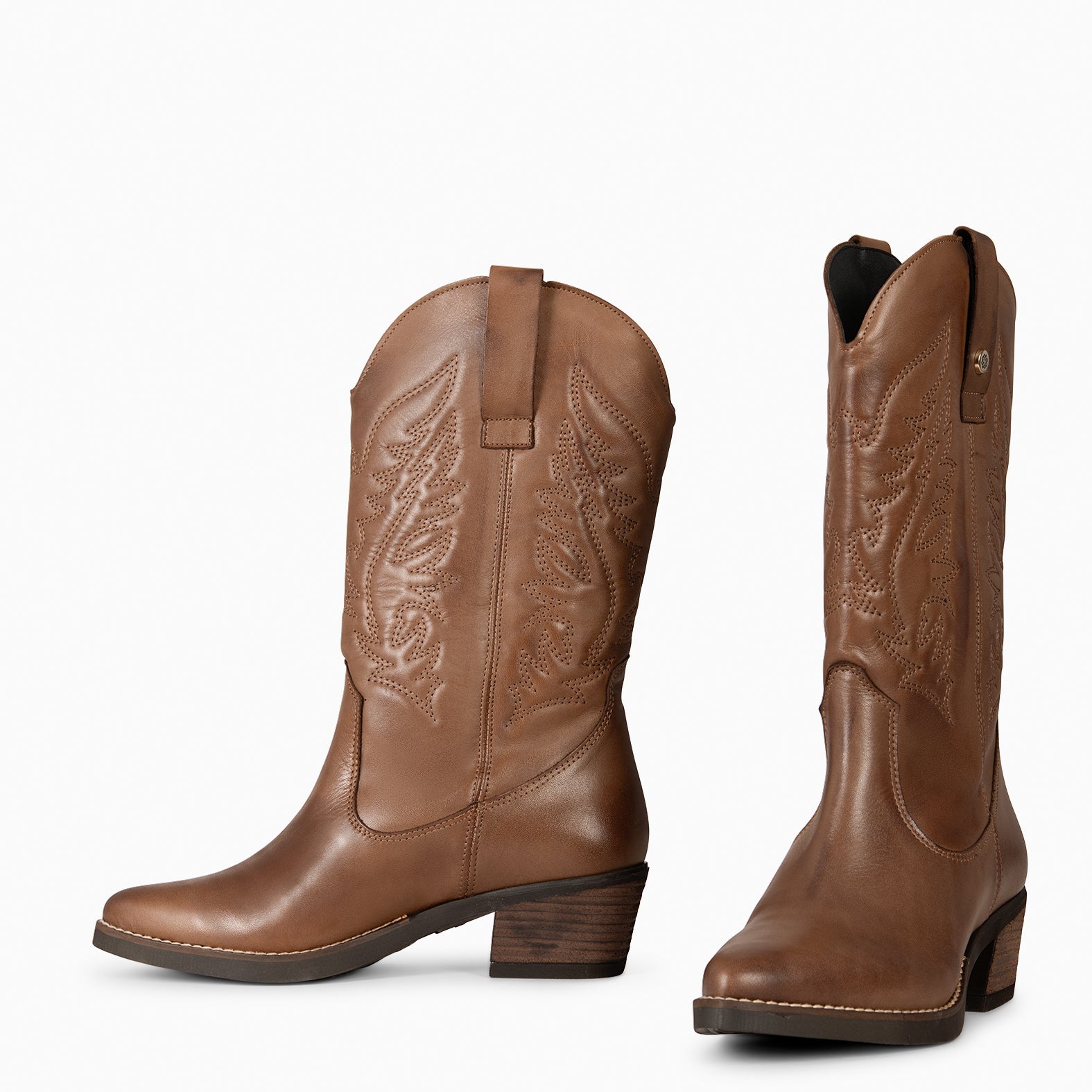 UTAH - Botas Cowboy bordado MARRON - miMaO ®