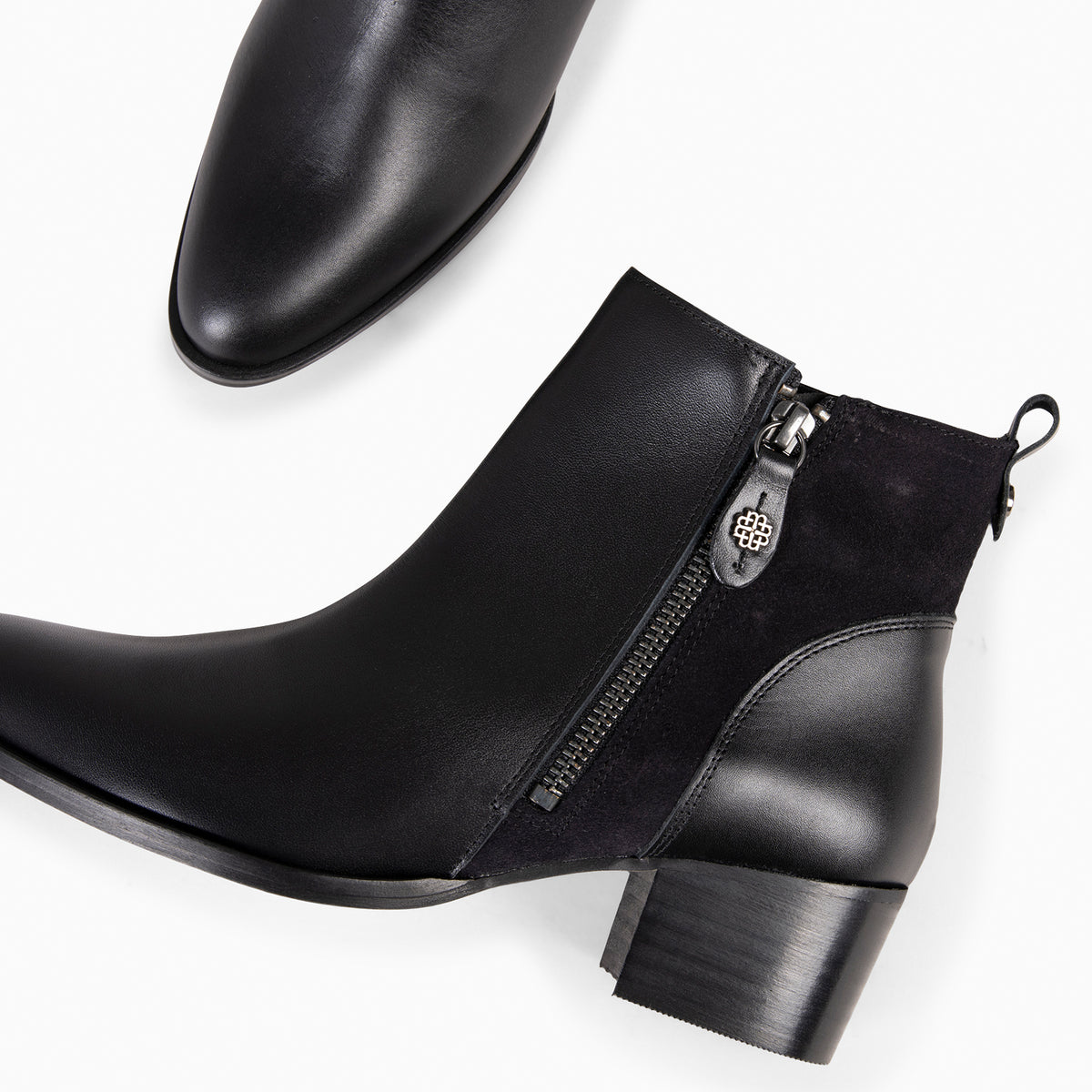 REBECA - Botines de tacón NEGRO - miMaO ®