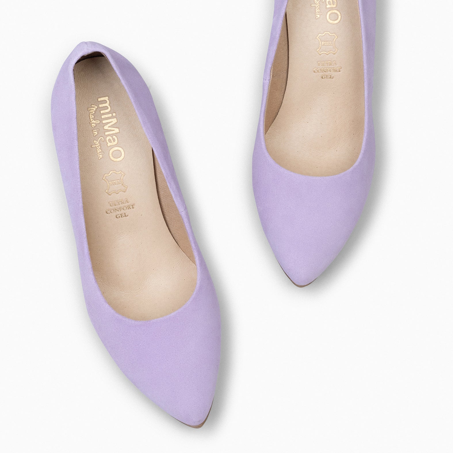 URBAN – Zapatos de tacón alto de ante LILA - miMaO ®