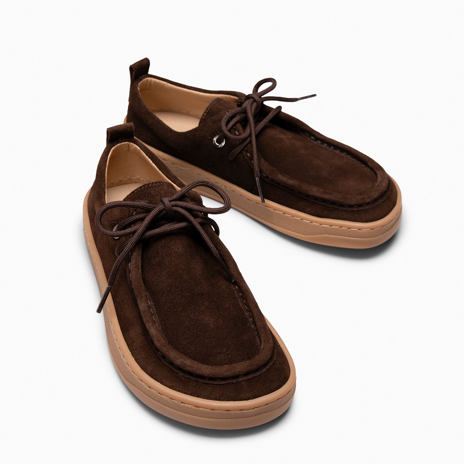 NIMBO - Mocasines de cordones Baresoft MARRON