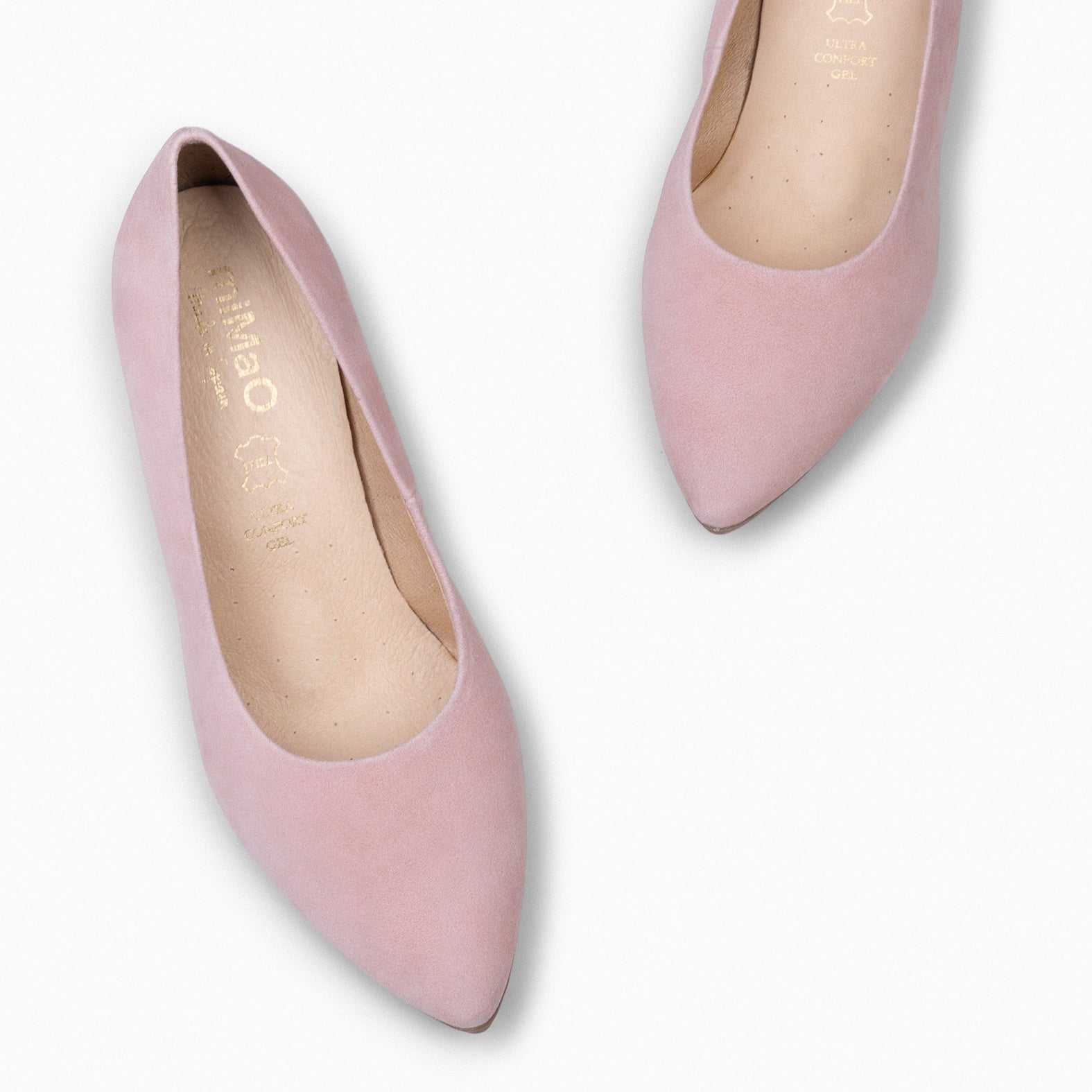 URBAN S - Escarpins à talon moyen en daim ROSE