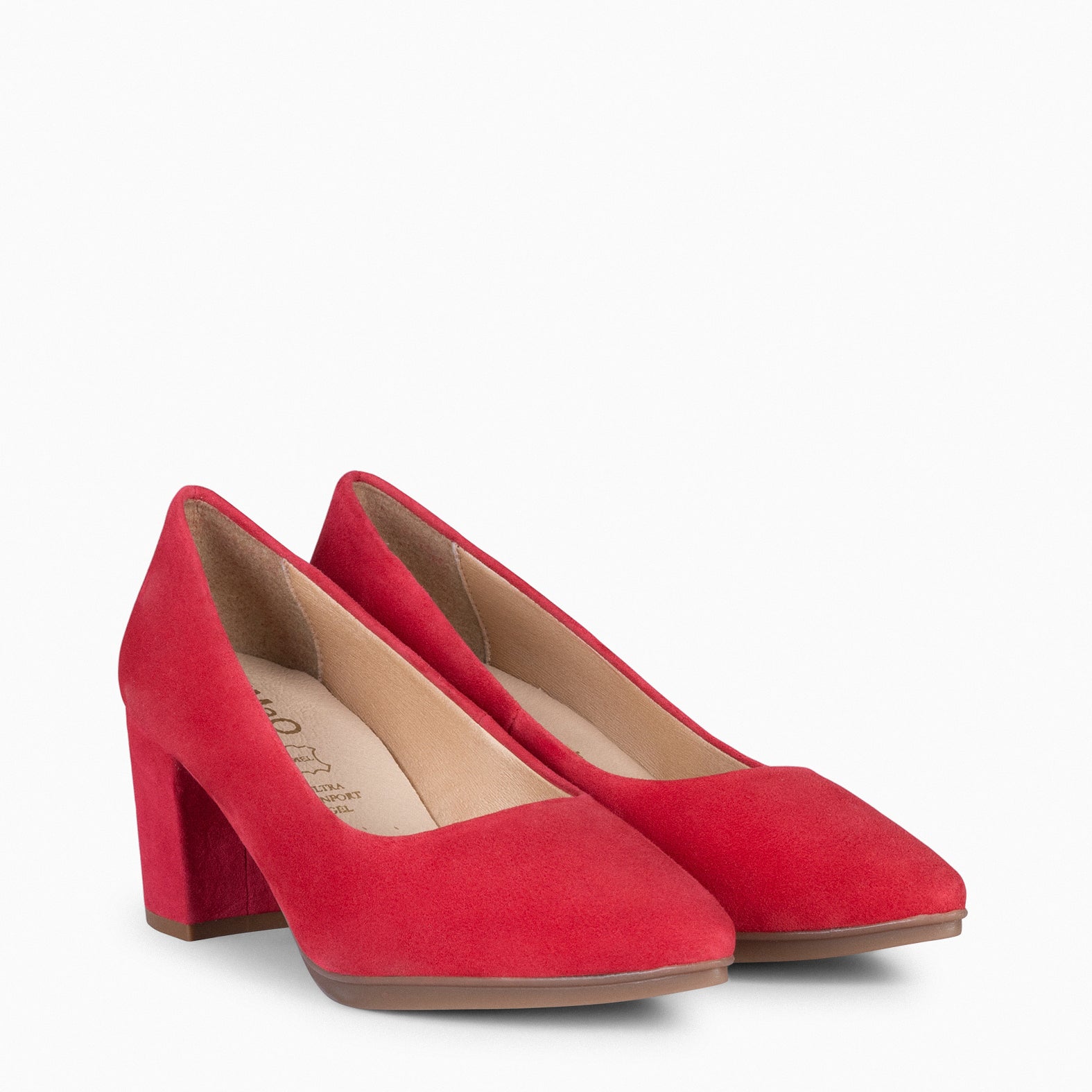 URBAN S - Zapato de tacón medio ante ROJO - miMaO ®