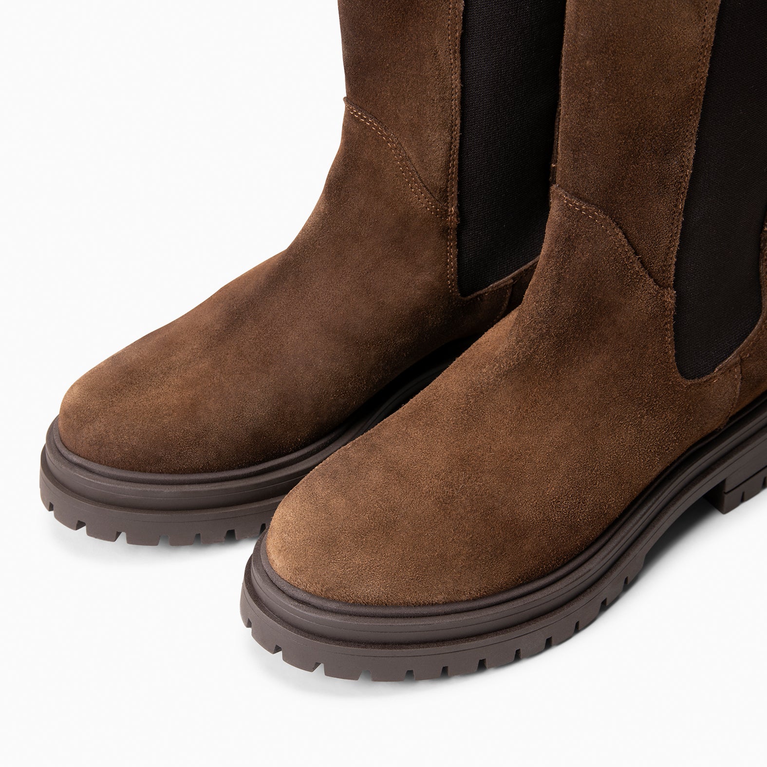 MARTE - Botines Chelsea con suela track MARRON - miMaO ®