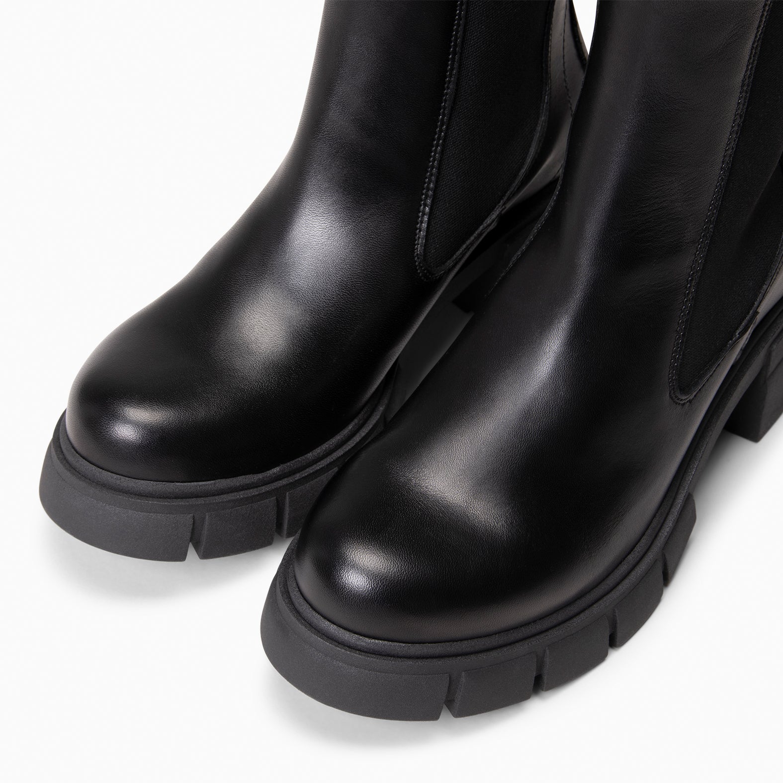 LUCIA - Botines Chelsea con plataforma NEGRO - miMaO ®