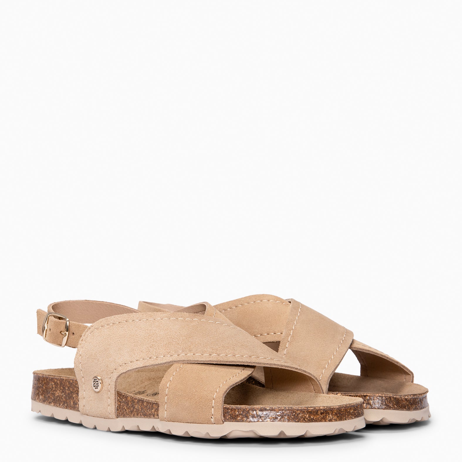TULUM - Sandalias destalonadas con suela BIO BEIGE