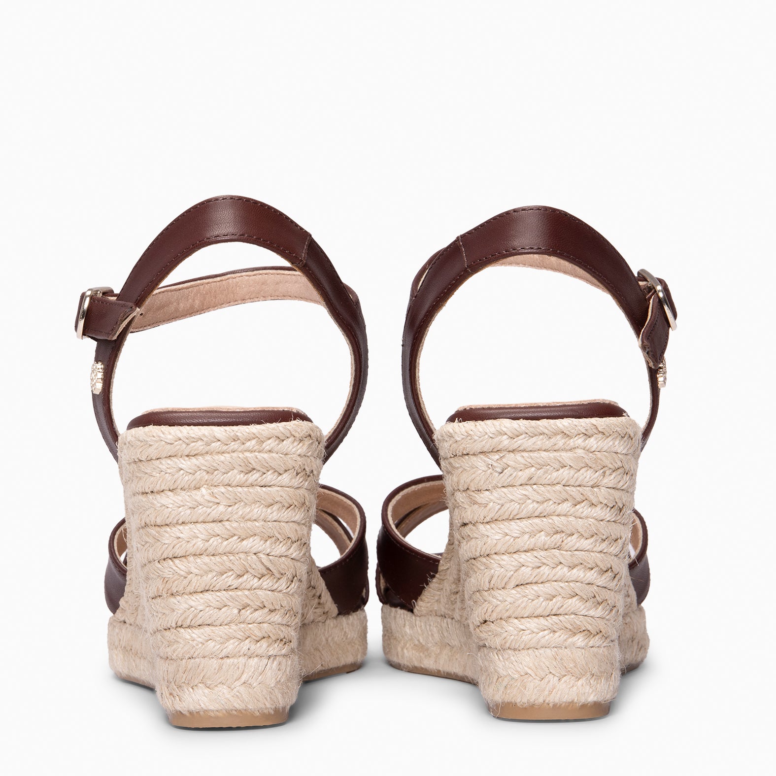 MANILVA - Cuñas altas de esparto MARRON