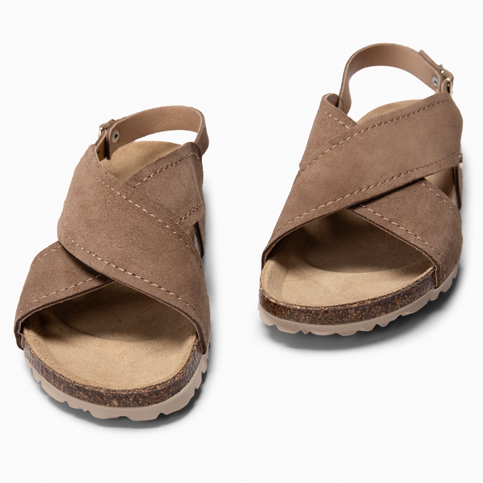 TULUM - TAUPE slingback sandals with BIO sole
