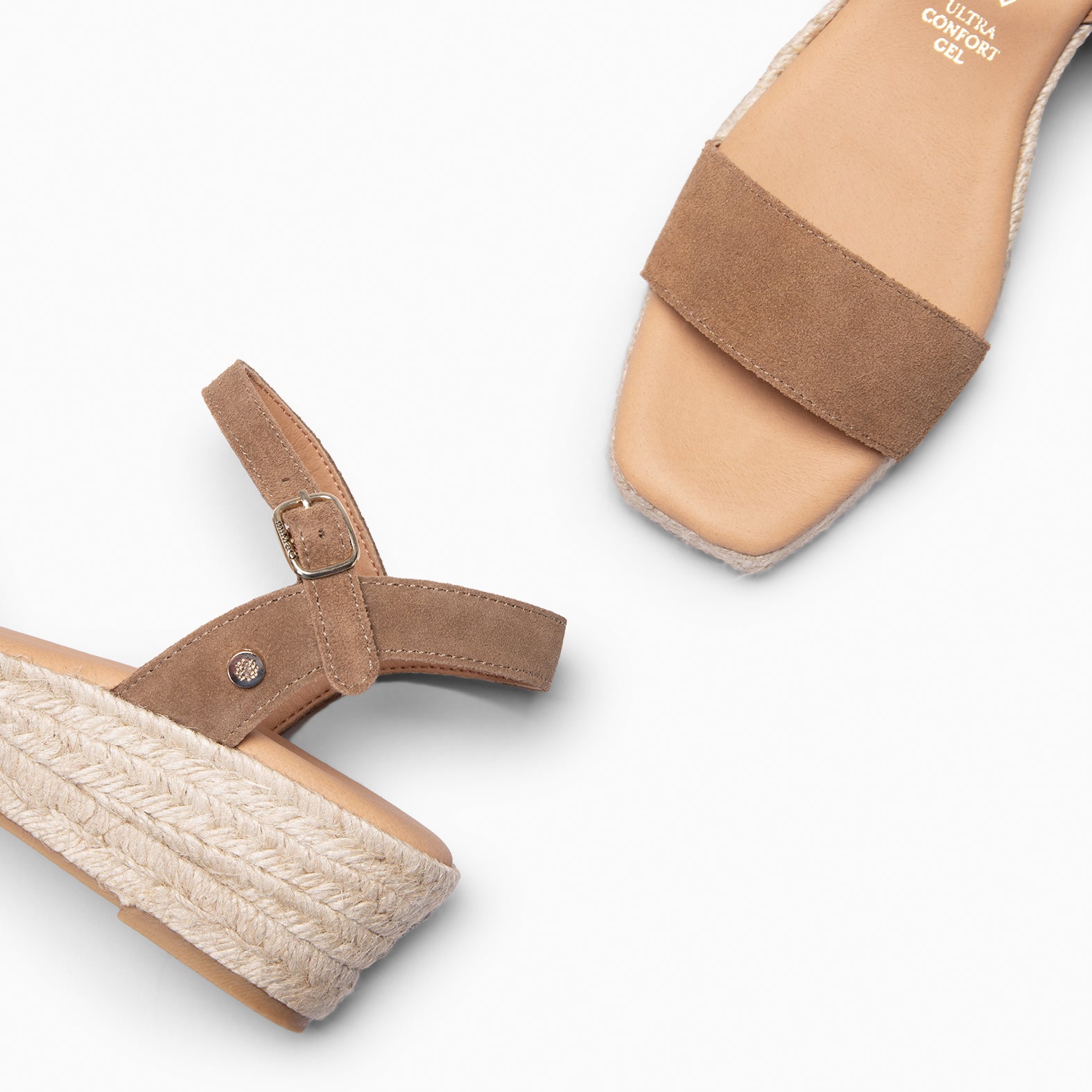 JEREZ - Sandalias de Esparto TAUPE
