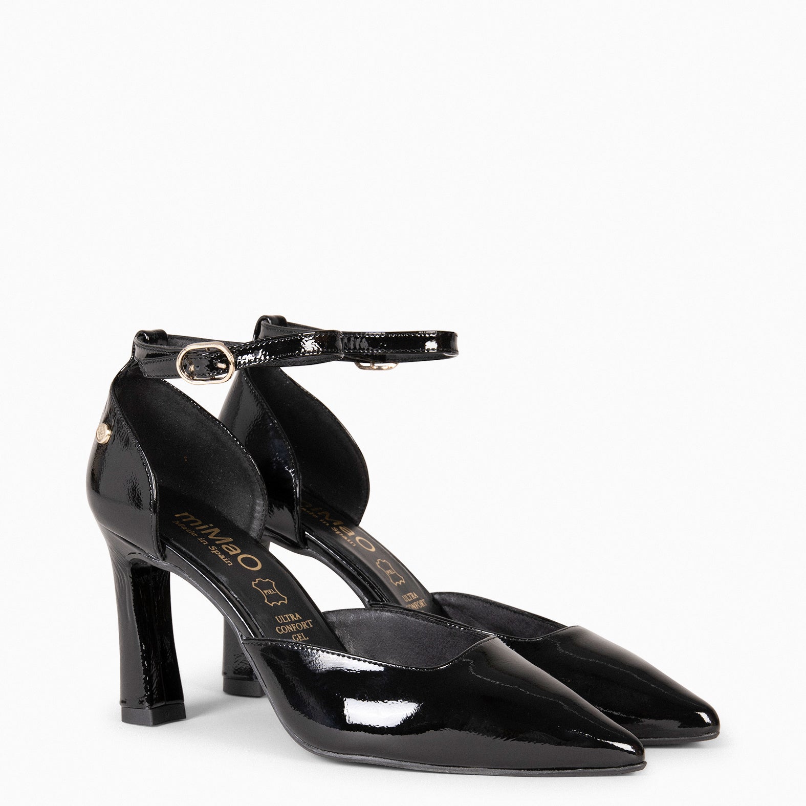 AINHOA - Zapato de tacón punta fina NEGRO - miMaO ®