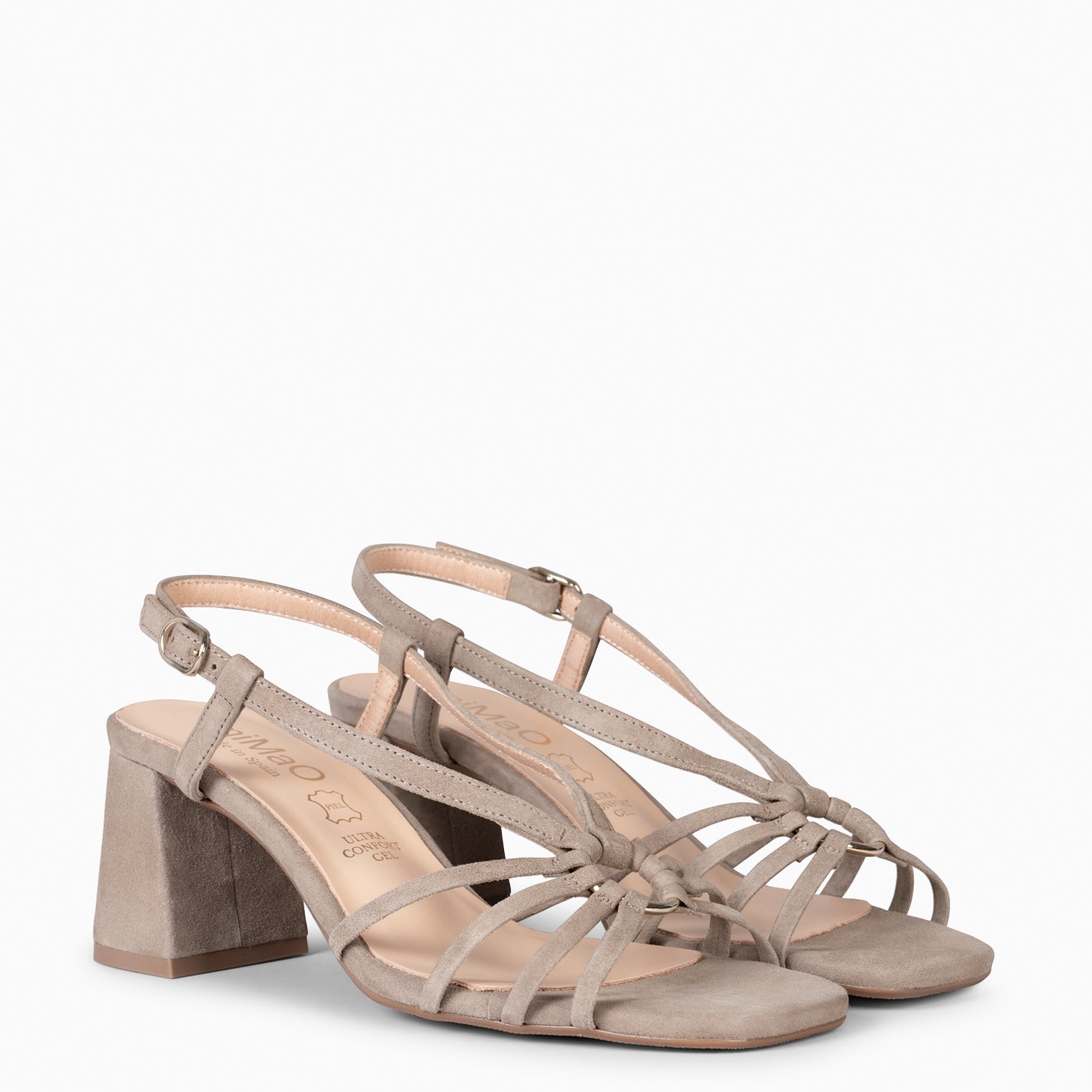 SOLEIL - Sandalias de tacón TAUPE - miMaO ®