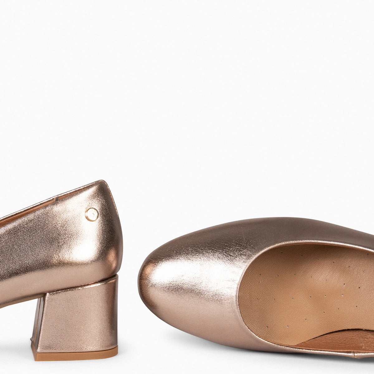 URBAN REDONDO SPLASH - Zapatos de tacón bajo ORO