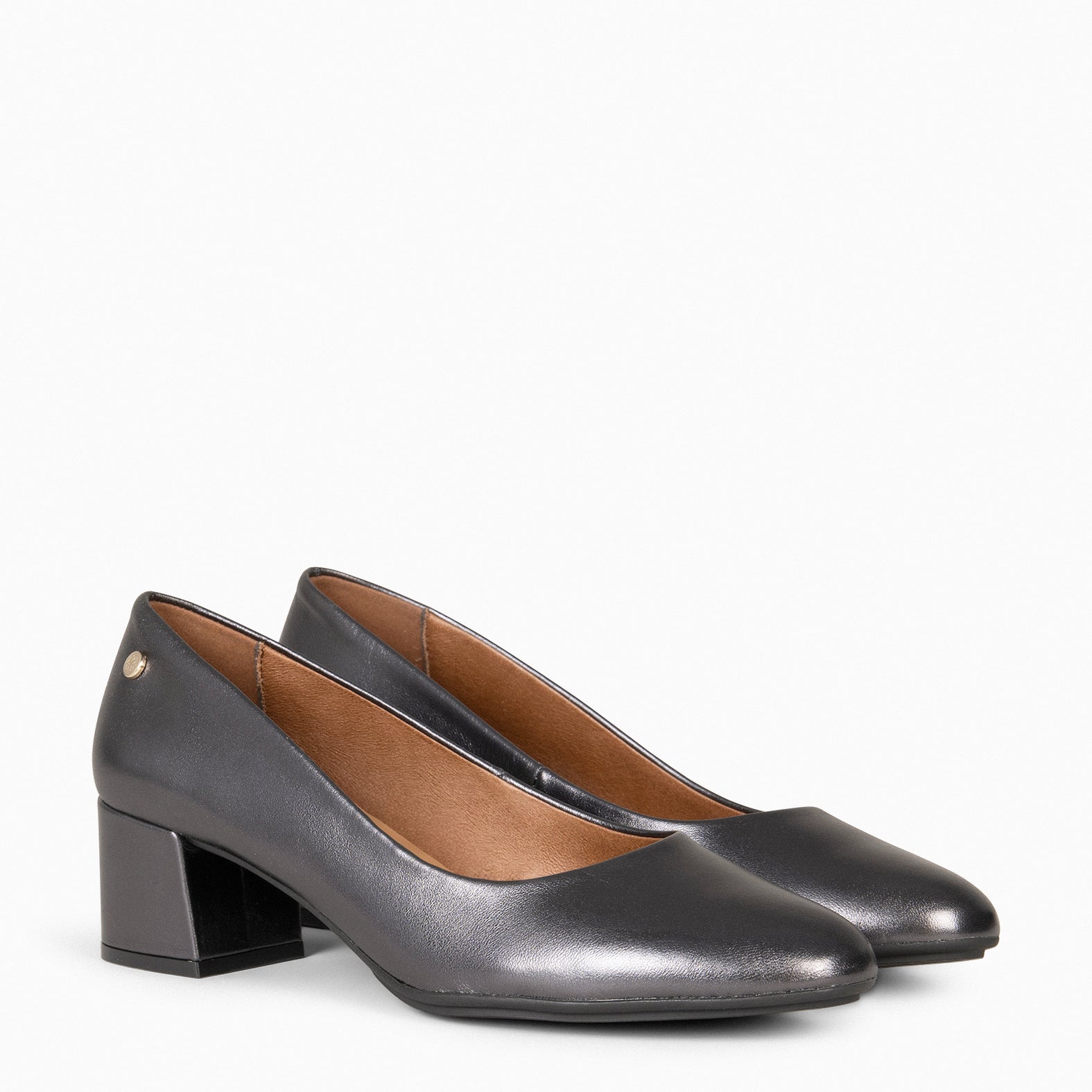 URBAN REDONDO SPLASH - Zapatos de tacón bajo PLATA VIEJA - miMaO ®
