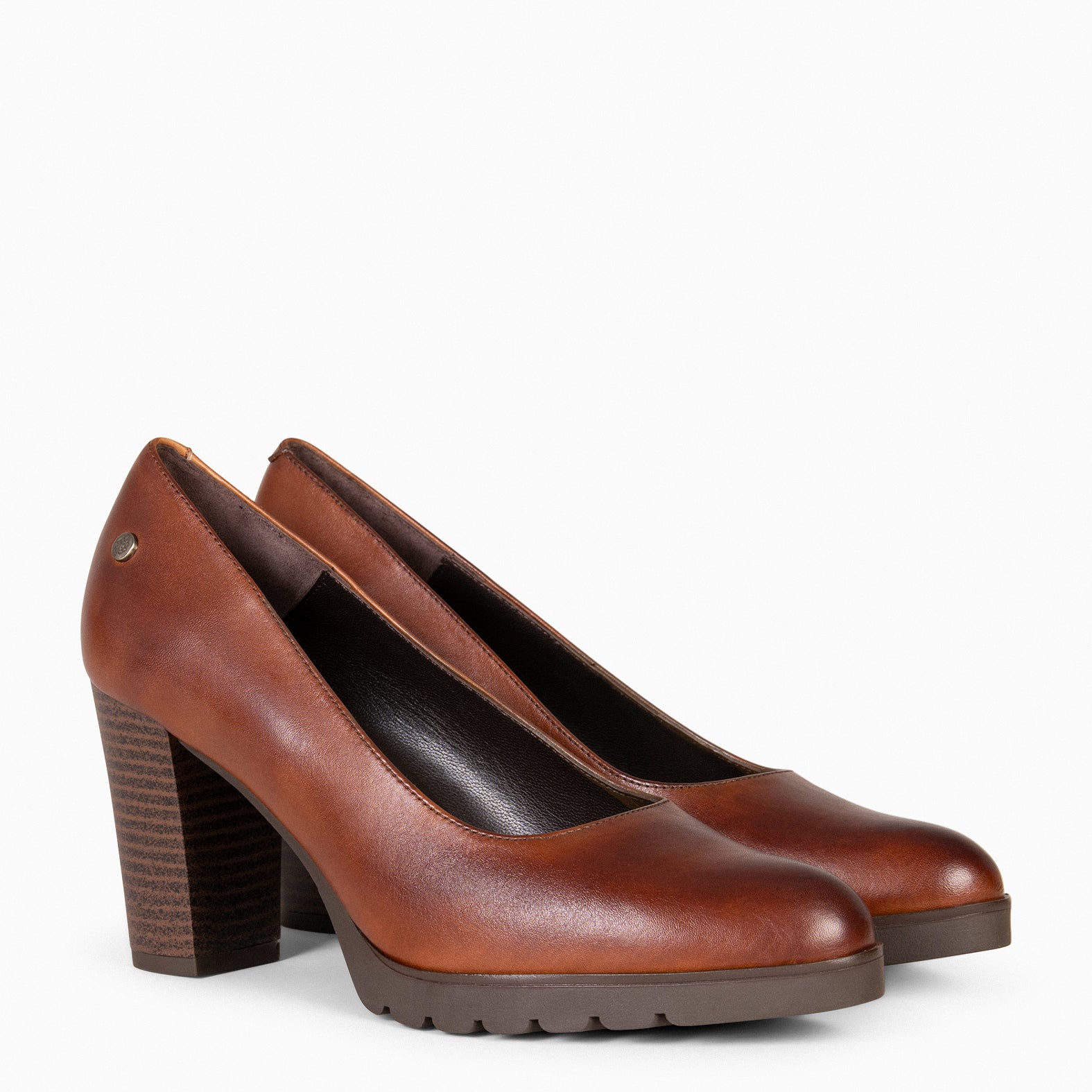 URBAN TREND - Salones casual de piel CAMEL - miMaO ®