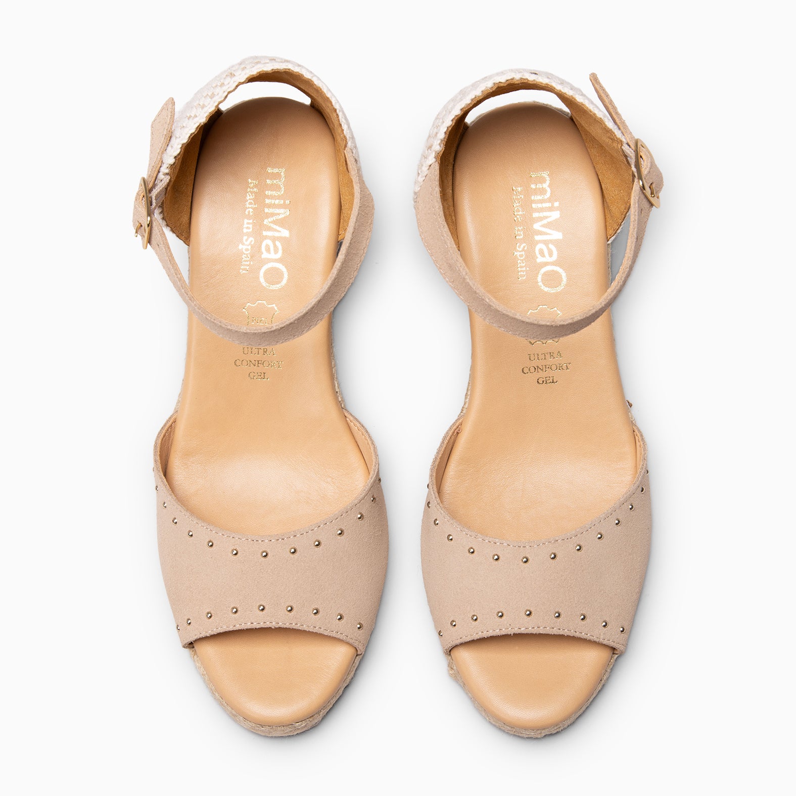 SAONA - BEIGE Peep-toe espadrilles