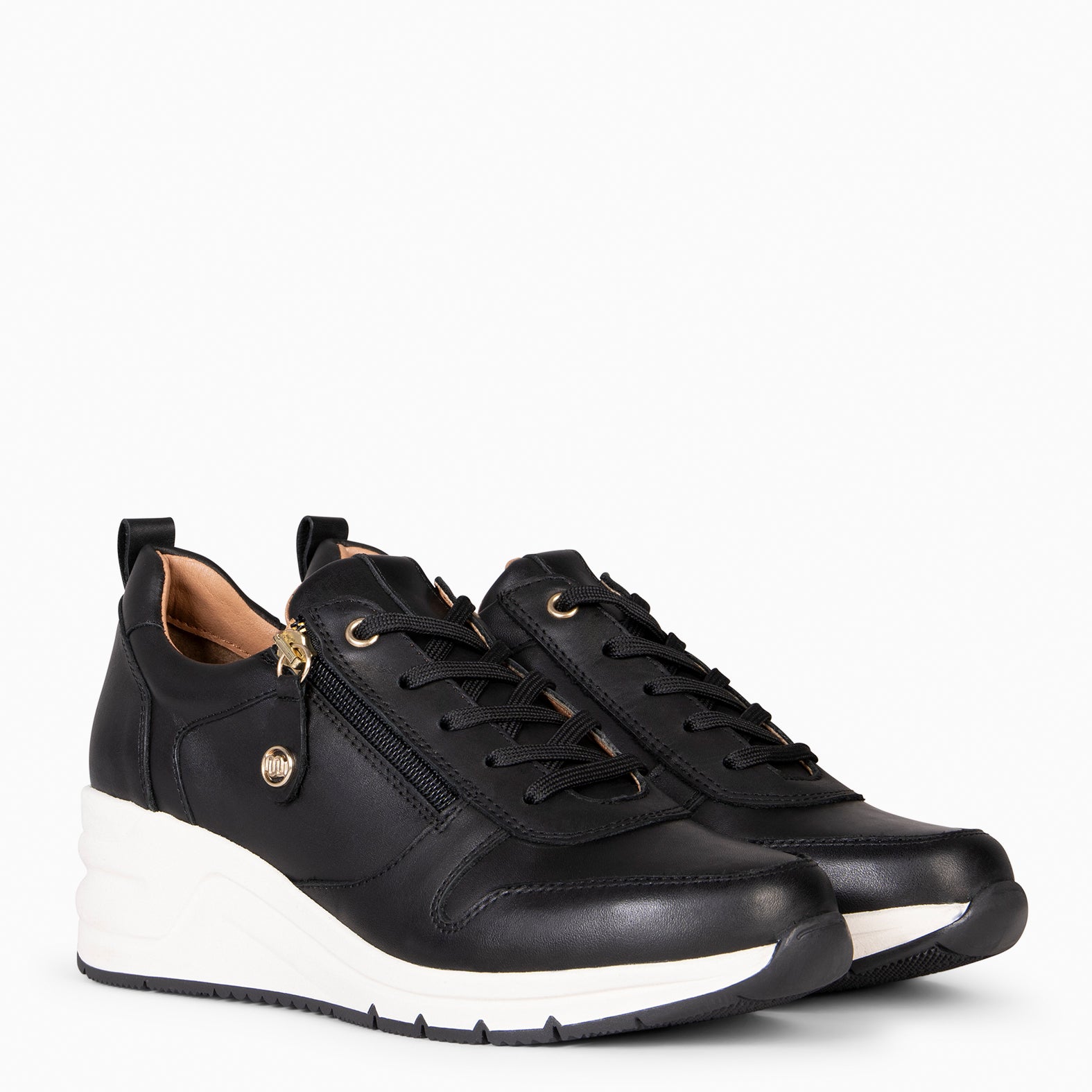 NIMES – BLACK Sneakers with zip
