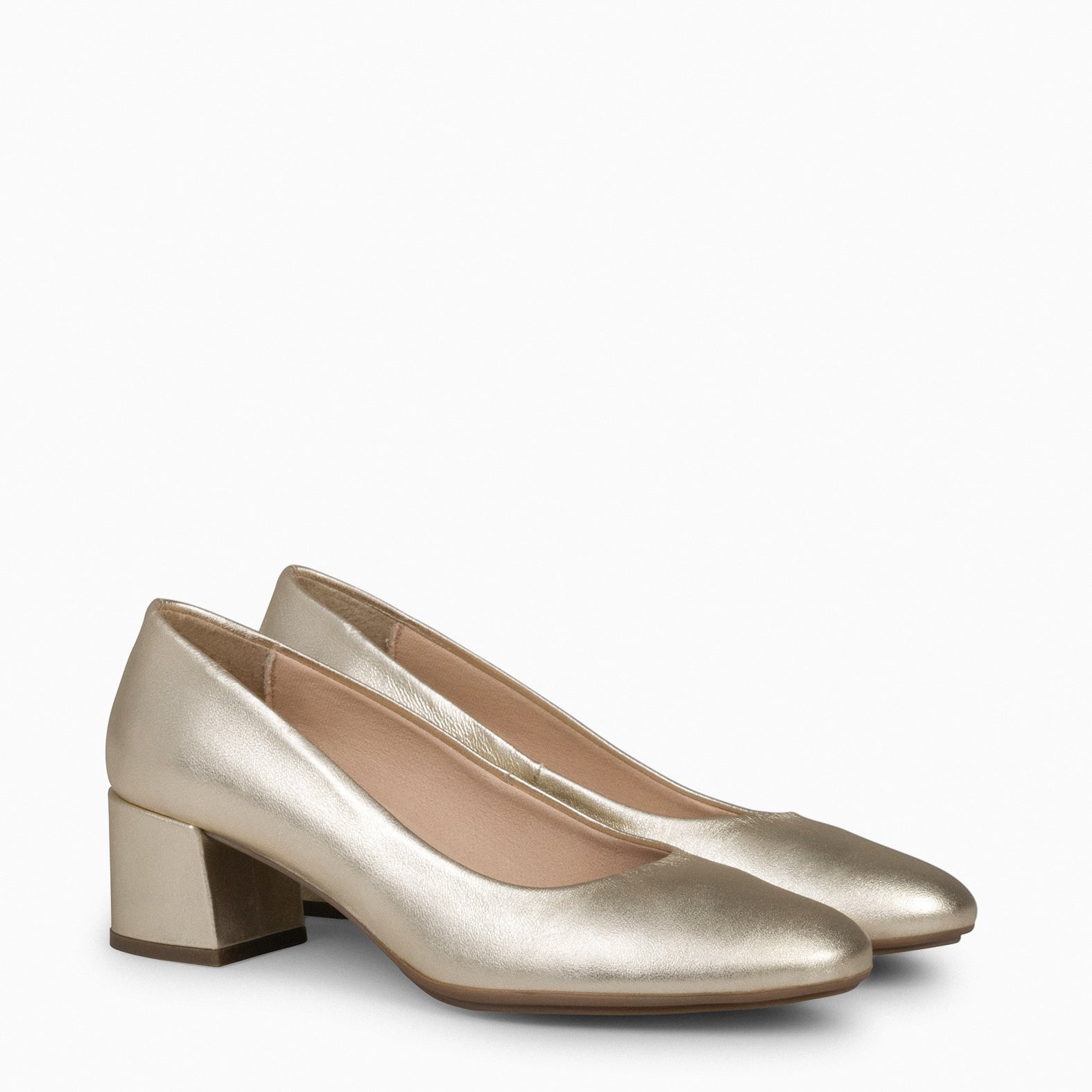 URBAN REDONDO SPLASH - Zapatos de tacón bajo PLATINO - miMaO ®