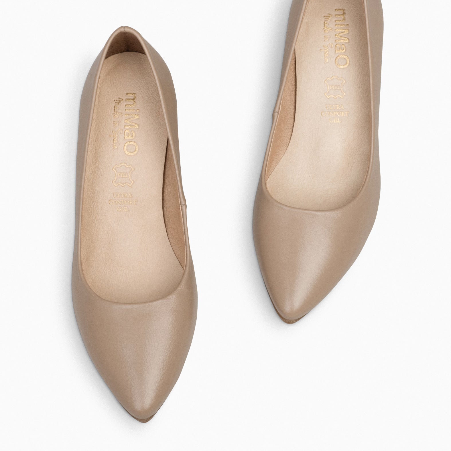 URBAN S SALON – TAN nappa leather mid heel