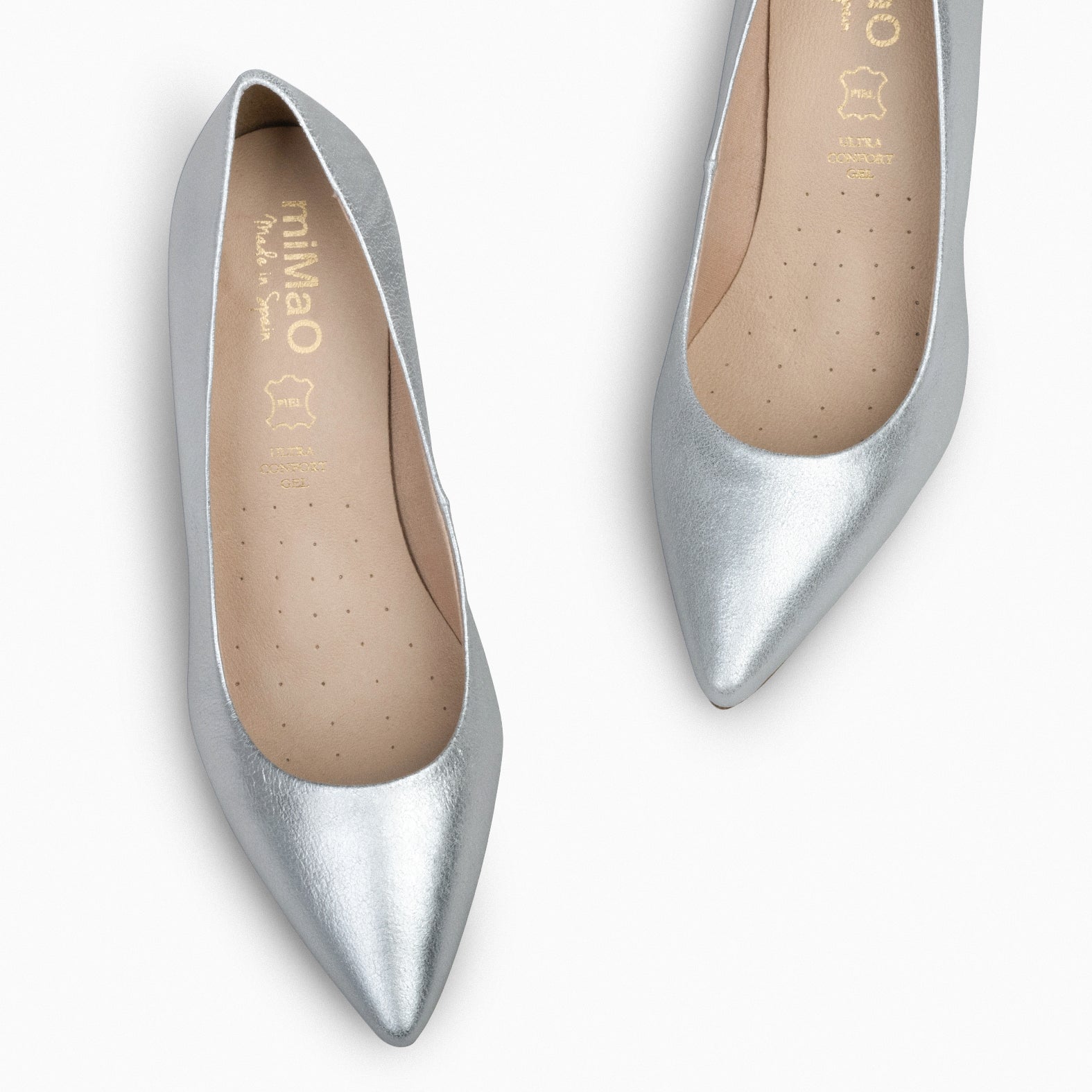 STILETTO SPLASH - Zapatos de tacón de aguja Metalizados PLATA - miMaO ®