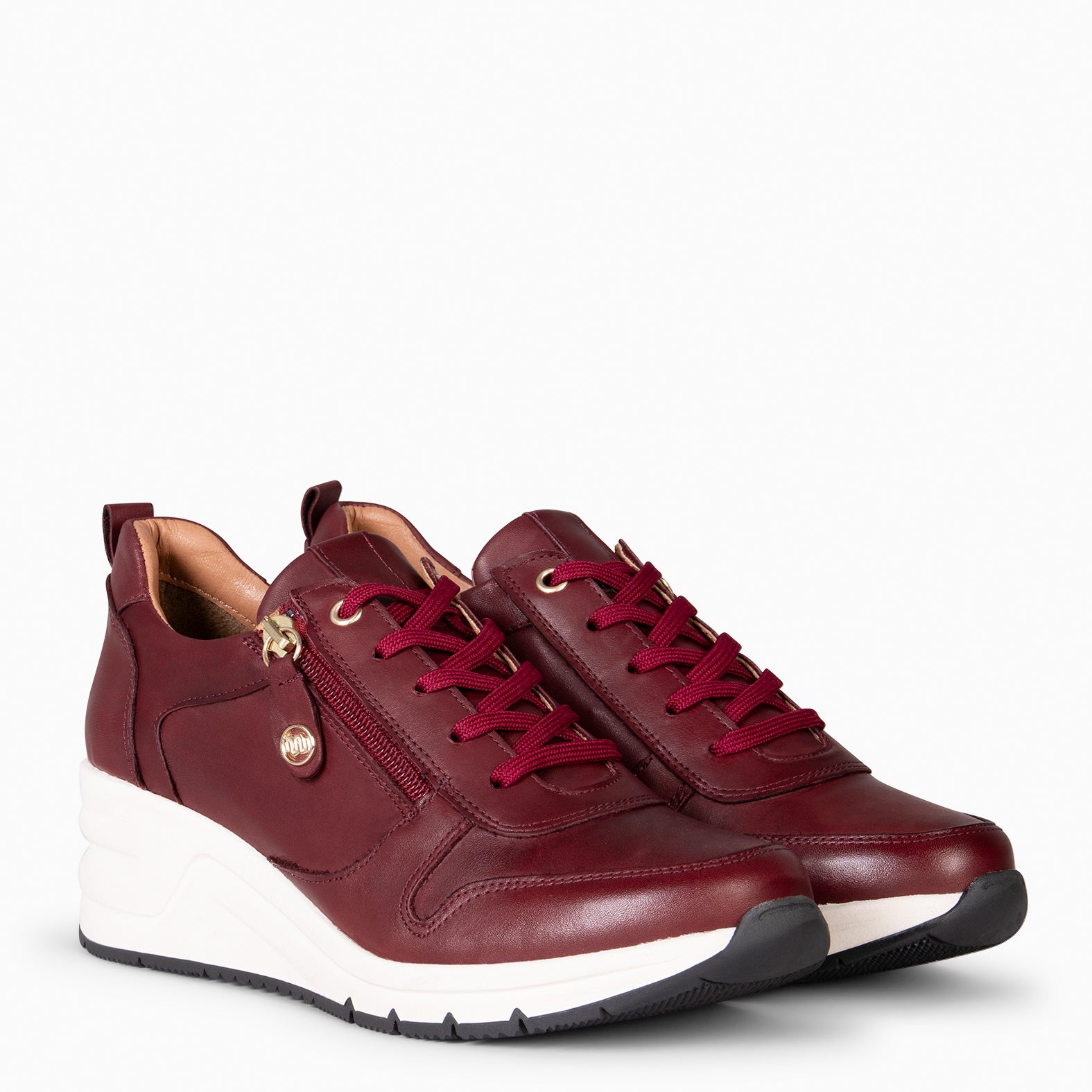 NIMES – BURGUNDY Sneakers with zip