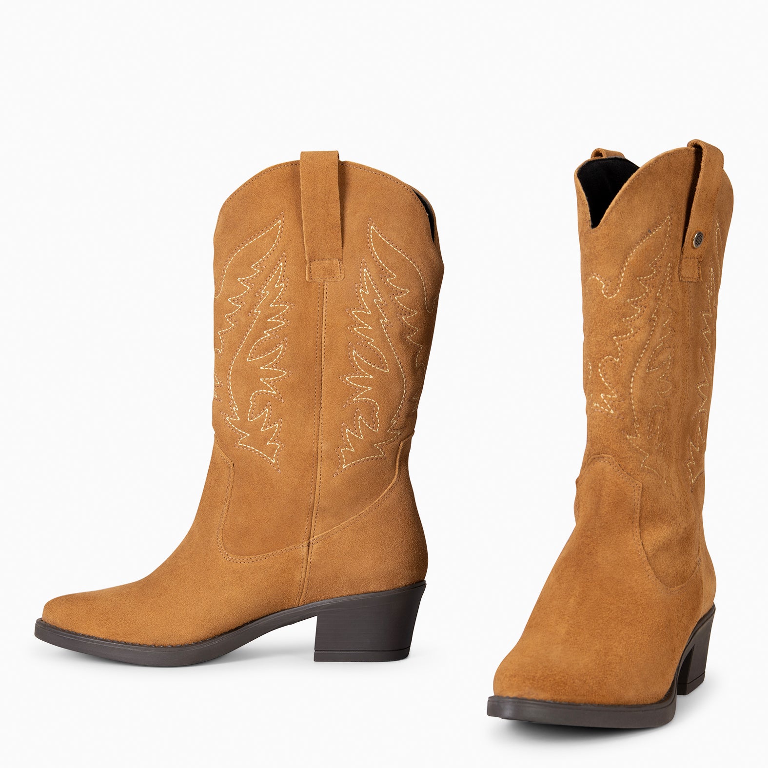 UTAH - Botas Cowboy bordado CAMEL - miMaO ®