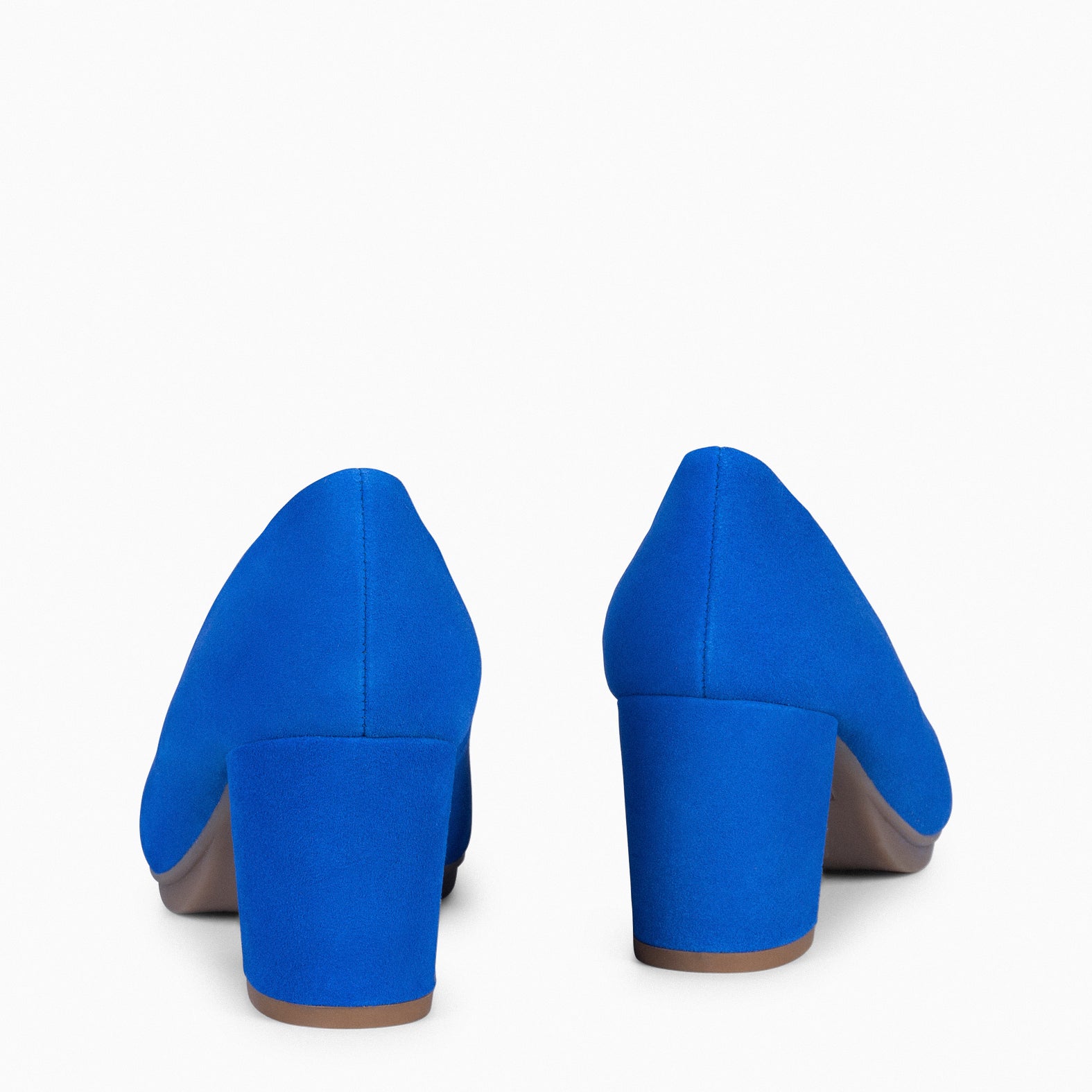 URBAN S - Zapato de tacón medio ante AZUL ELÉCTRICO - miMaO ®