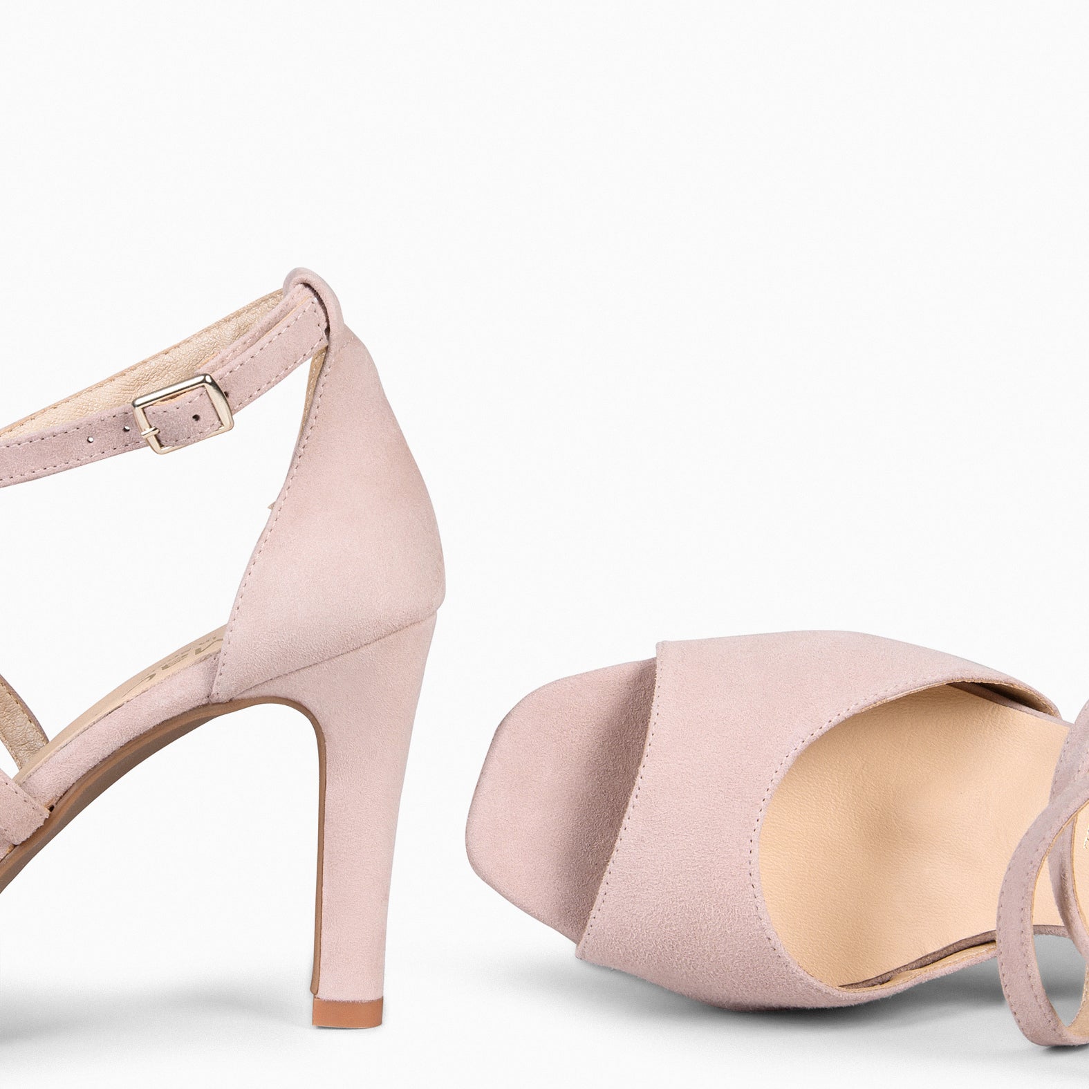 ROSSA - Sandalia de fiesta con tacón NUDE - miMaO ®