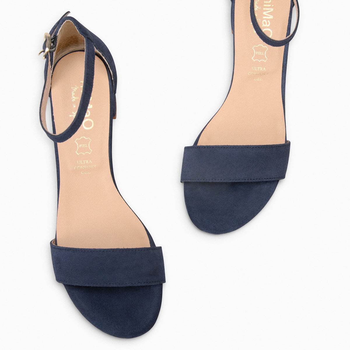 BEATRIZ – Sandalias de tacón ancho MARINO
