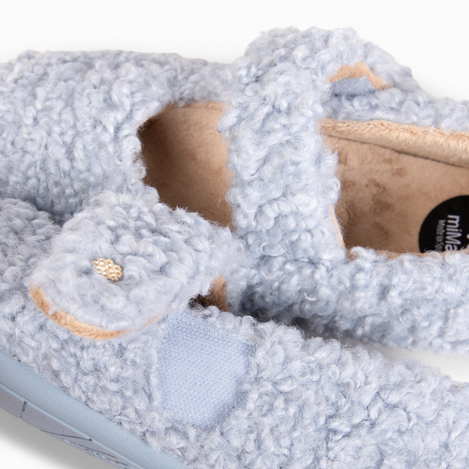 COZY DREAMS - Zapatillas de estar por casa con velcro CIELO - miMaO ®