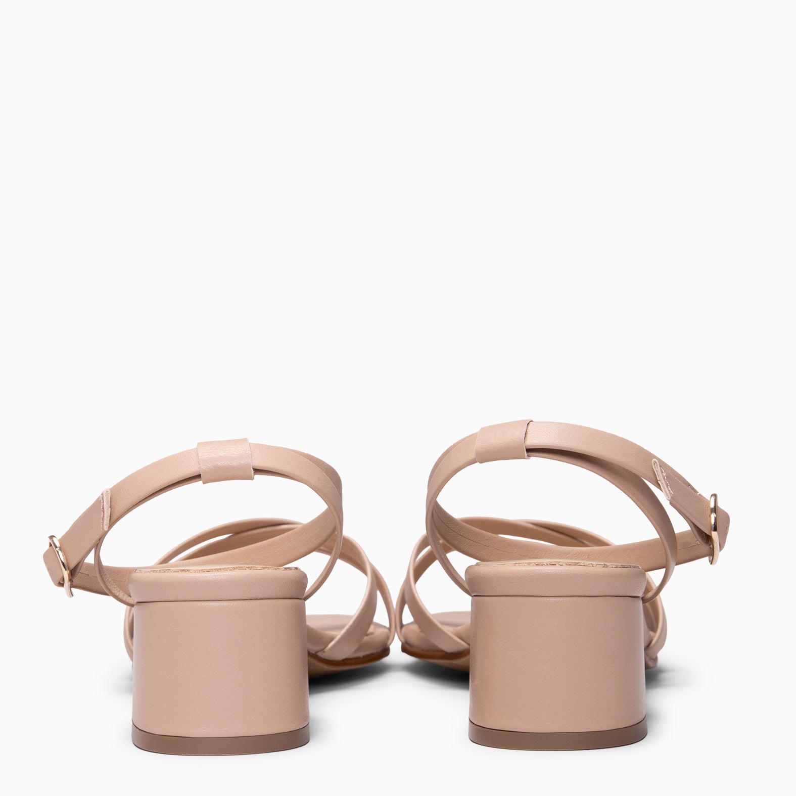 VIENA - Sandalias de tacón bajo ROSA CLARO