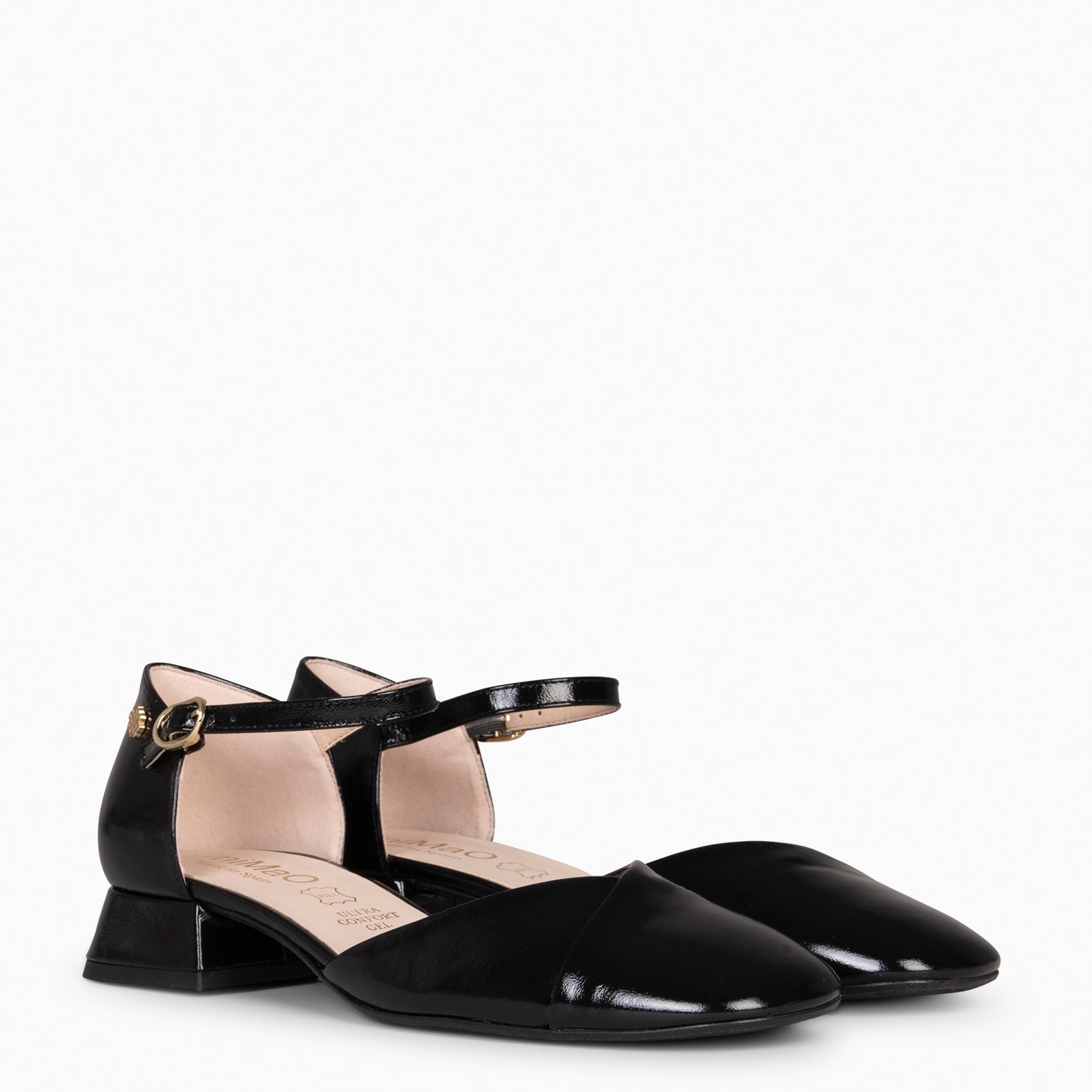 EMILY - ZAPATOS DE TACÓN BAJO NEGRO - miMaO ®