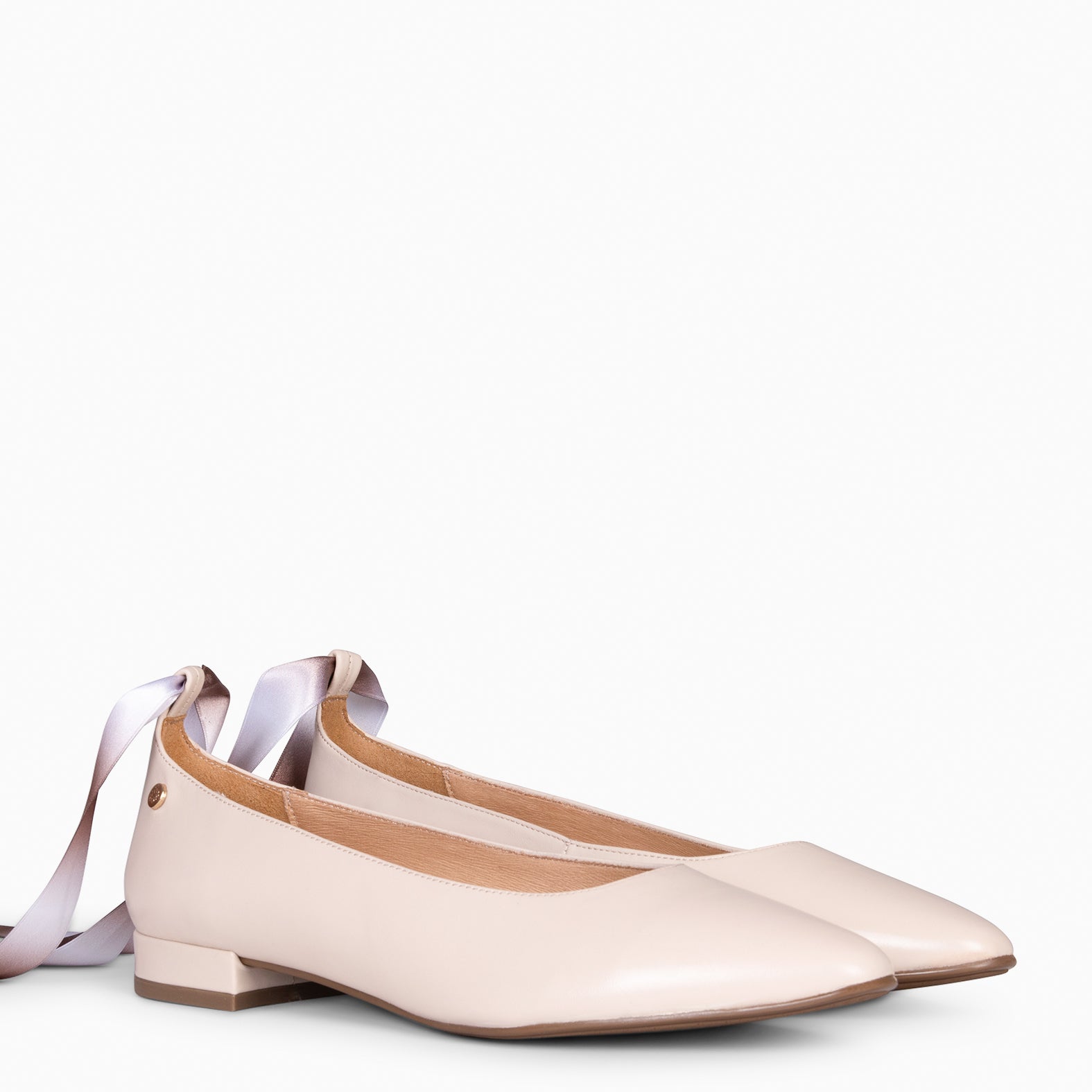 AURORA – Merceditas elegantes con lazo NUDE - miMaO ®