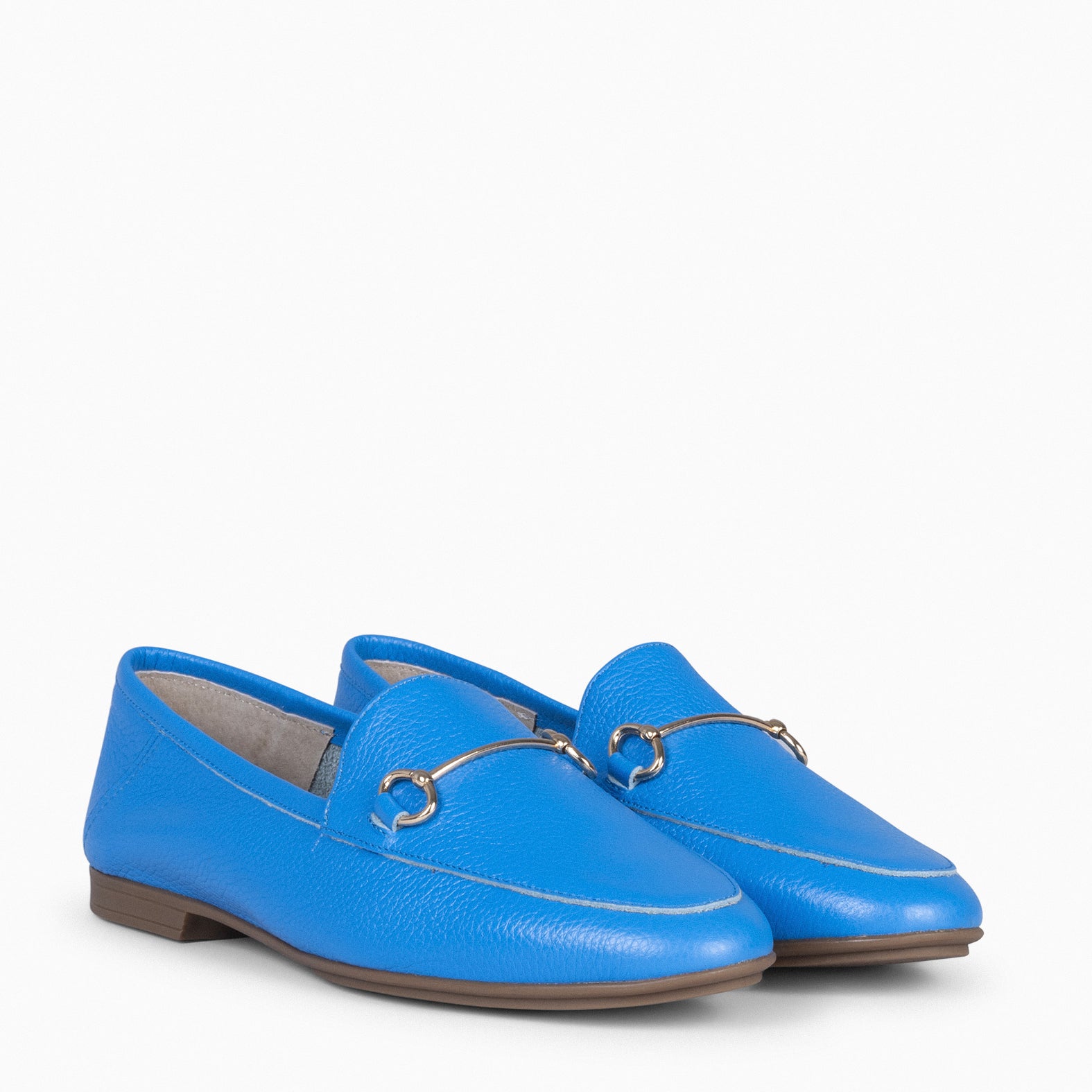 STYLE – Mocassins plats BLEU