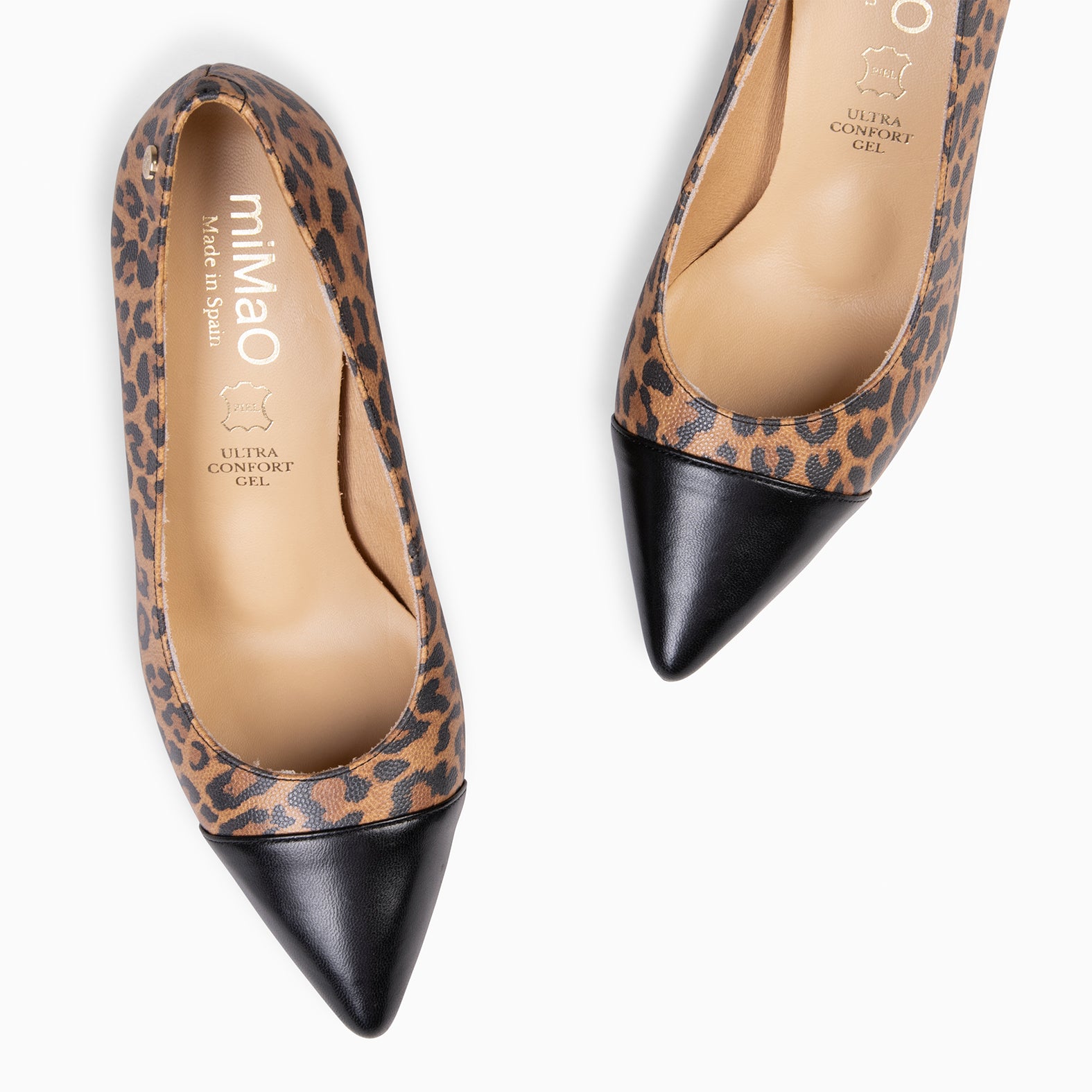 LILLY – Zapato de tacón alto y puntera LEOPARDO - miMaO ®