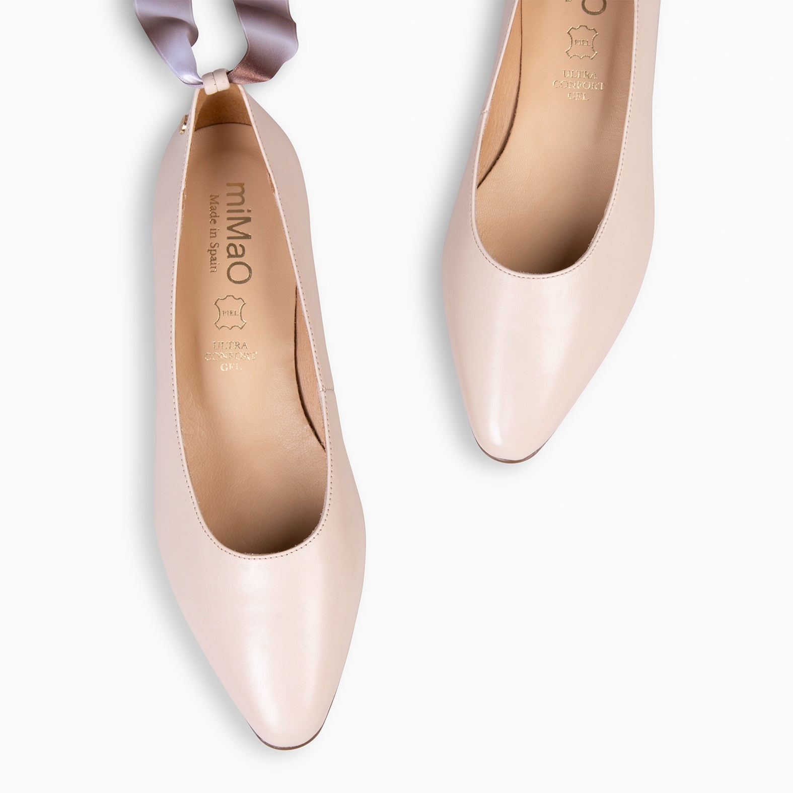 AURORA – Merceditas elegantes con lazo NUDE - miMaO ®