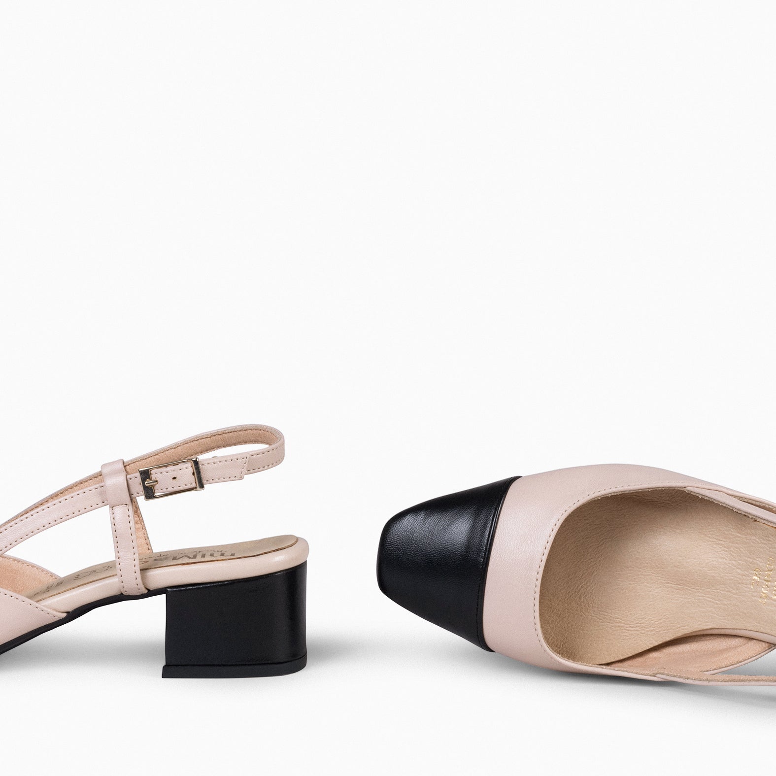 AUDREY - Zapatos destalonados con puntera TRUE NUDE - miMaO ®