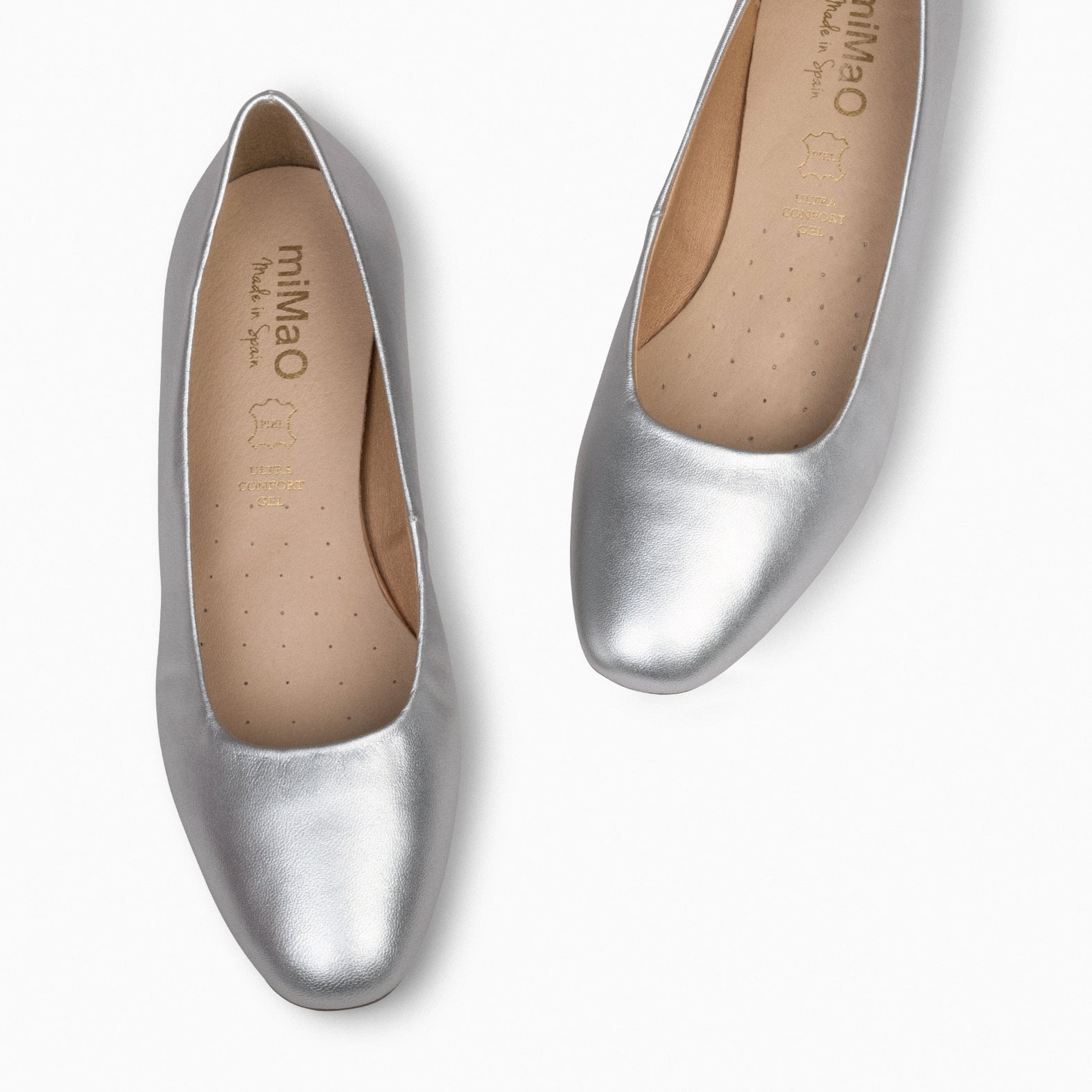 URBAN XS - Zapatos de tacón bajo de ante PLATA - miMaO ®