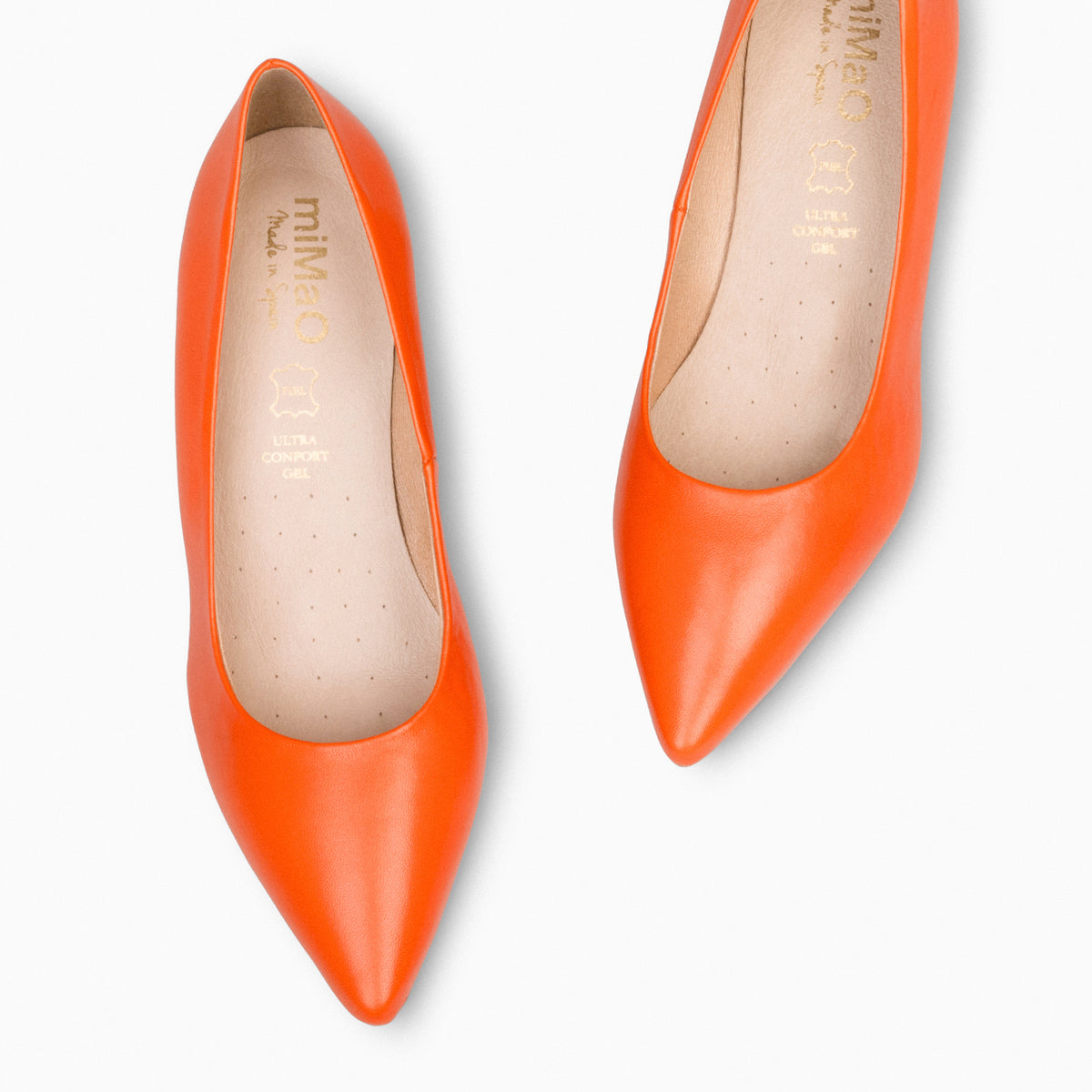 URBAN KITTEN - Zapatos con tacón de chupete de napa NARANJA