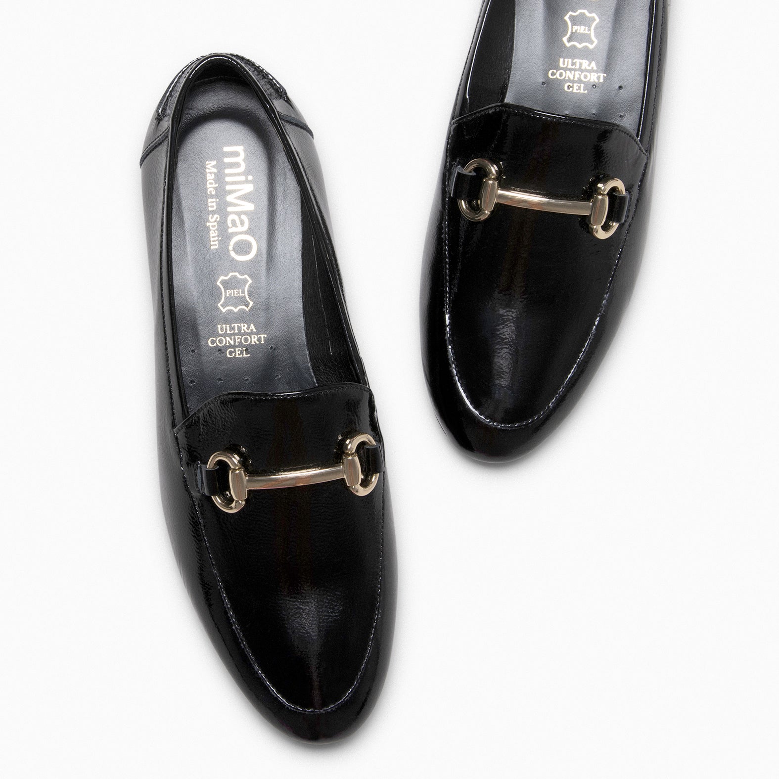 ISABEL - Mocasines planos con adorno NEGRO - miMaO ®