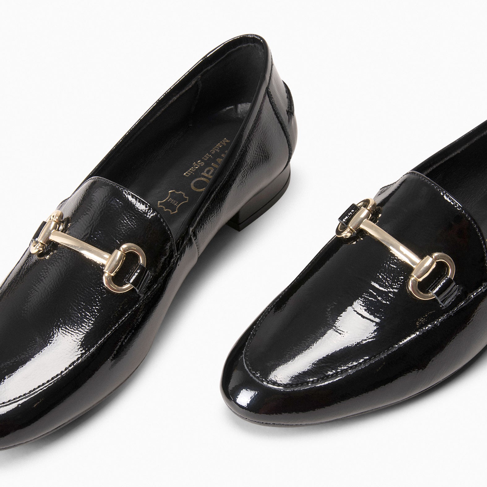 ISABEL - Mocasines planos con adorno NEGRO - miMaO ®