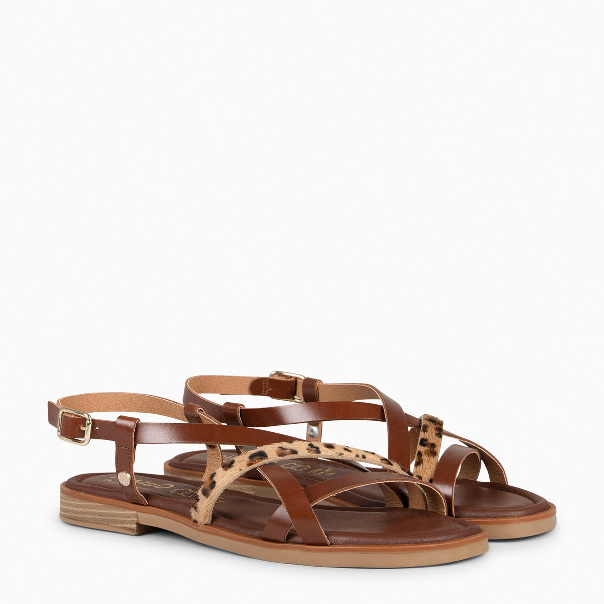 ELVA - ANIMAL PRINT Elegant Flat Sandals 