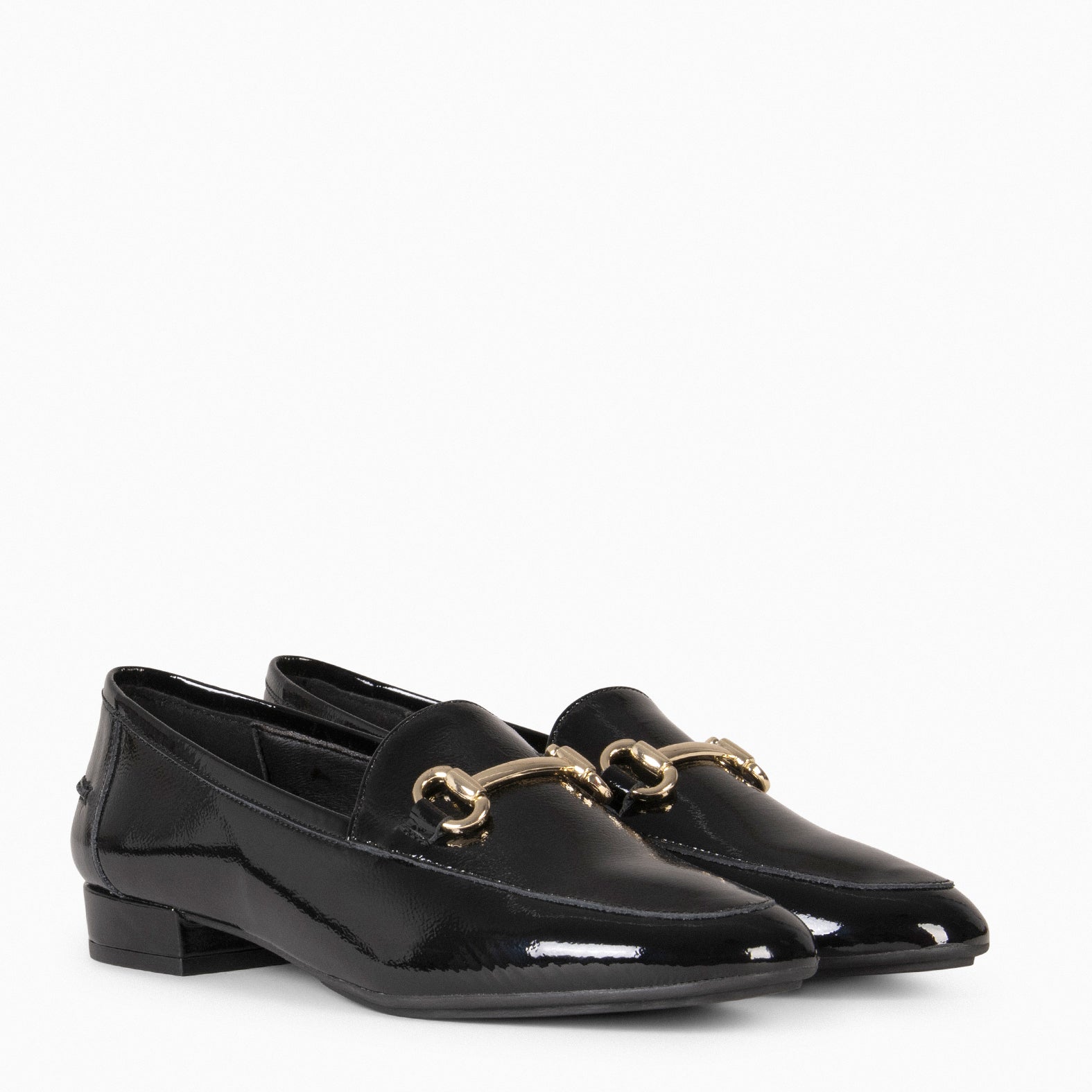 ISABEL - Mocasines planos con adorno NEGRO - miMaO ®