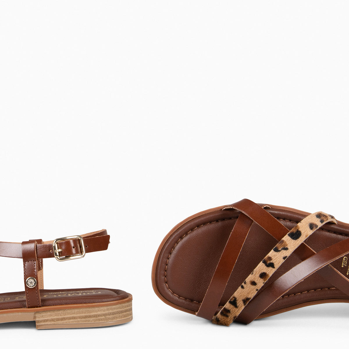 ELVA - ANIMAL PRINT Elegant Flat Sandals 